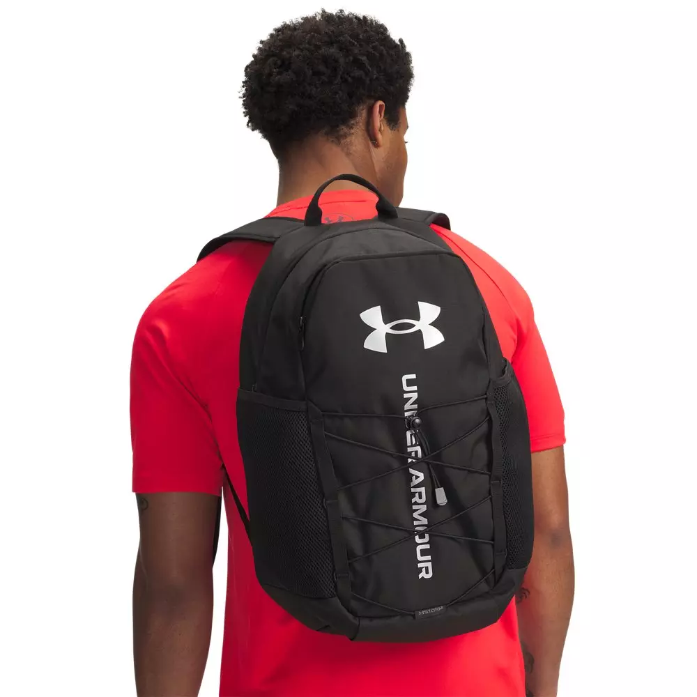 Under Armour Hustle Sport 6.0 Backpack - Black/Metallic Silver - BLACK/SILVER
