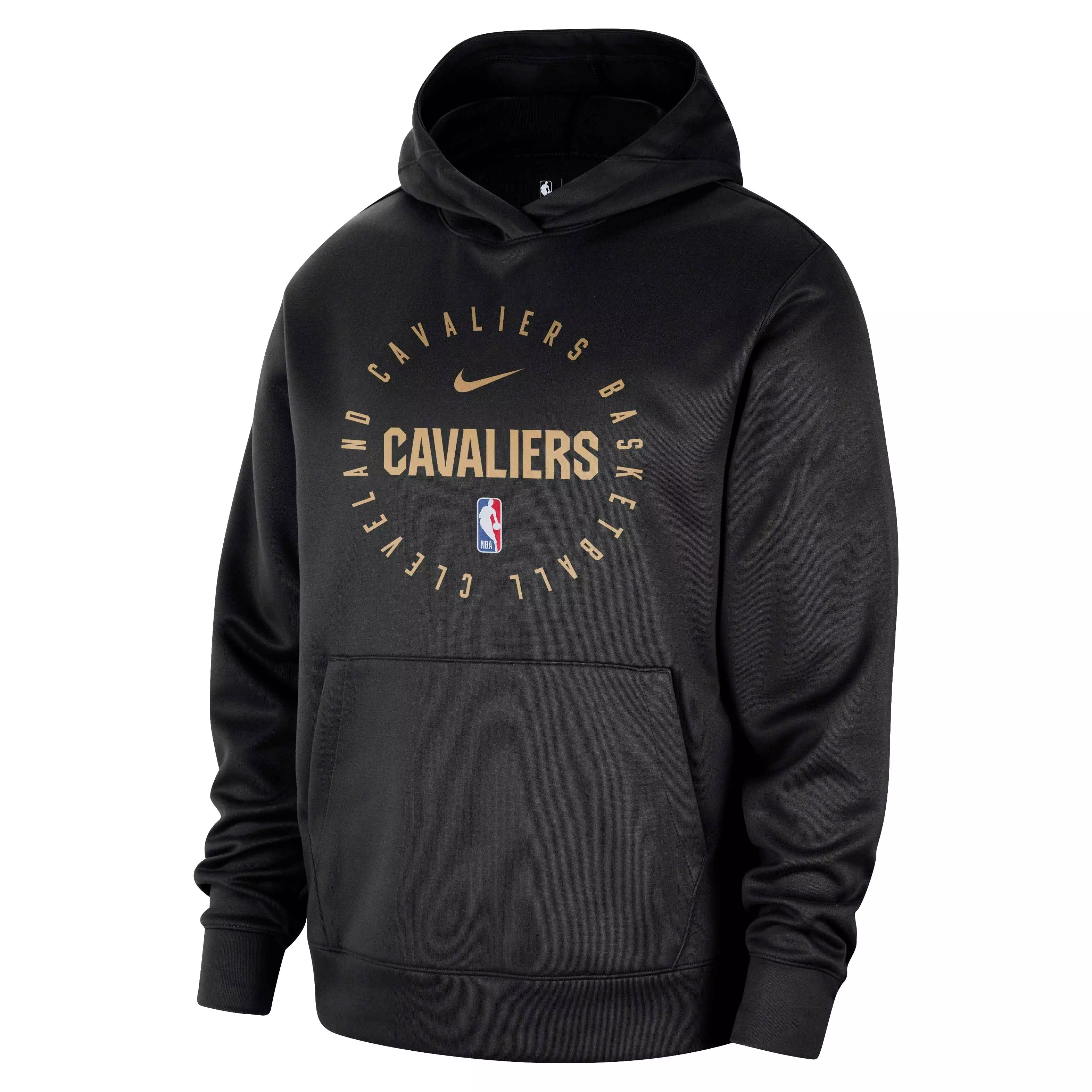 Nike Men's Dri-FIT NBA Cleveland Cavaliers Spotlight Pullover Hoodie -Black - BLACK