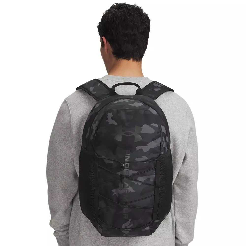 Under Armour Hustle Sport 6.0 Backpack - Black/Metallic Black - BLACK/BLACK
