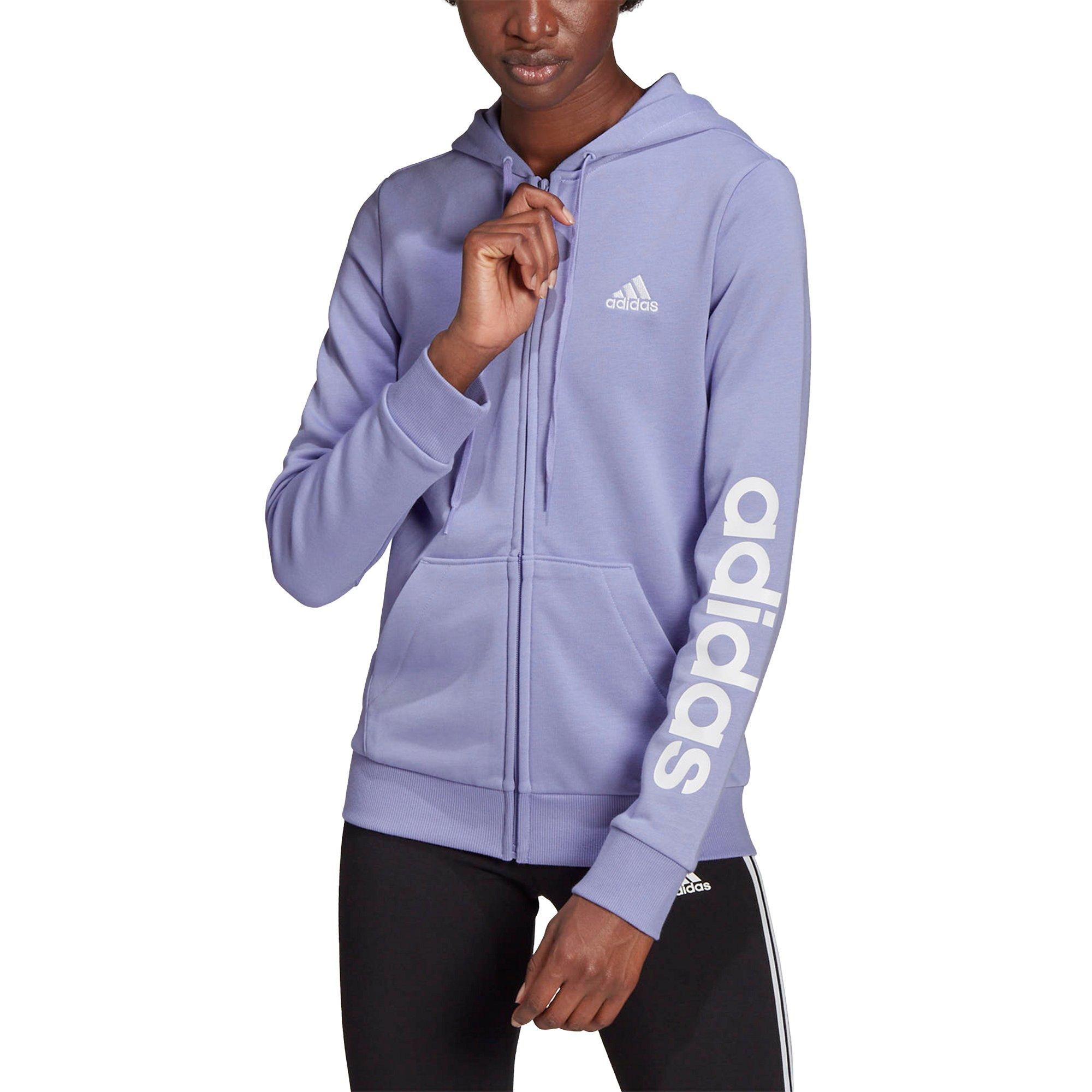 adidas essentials logo full zip hoodie