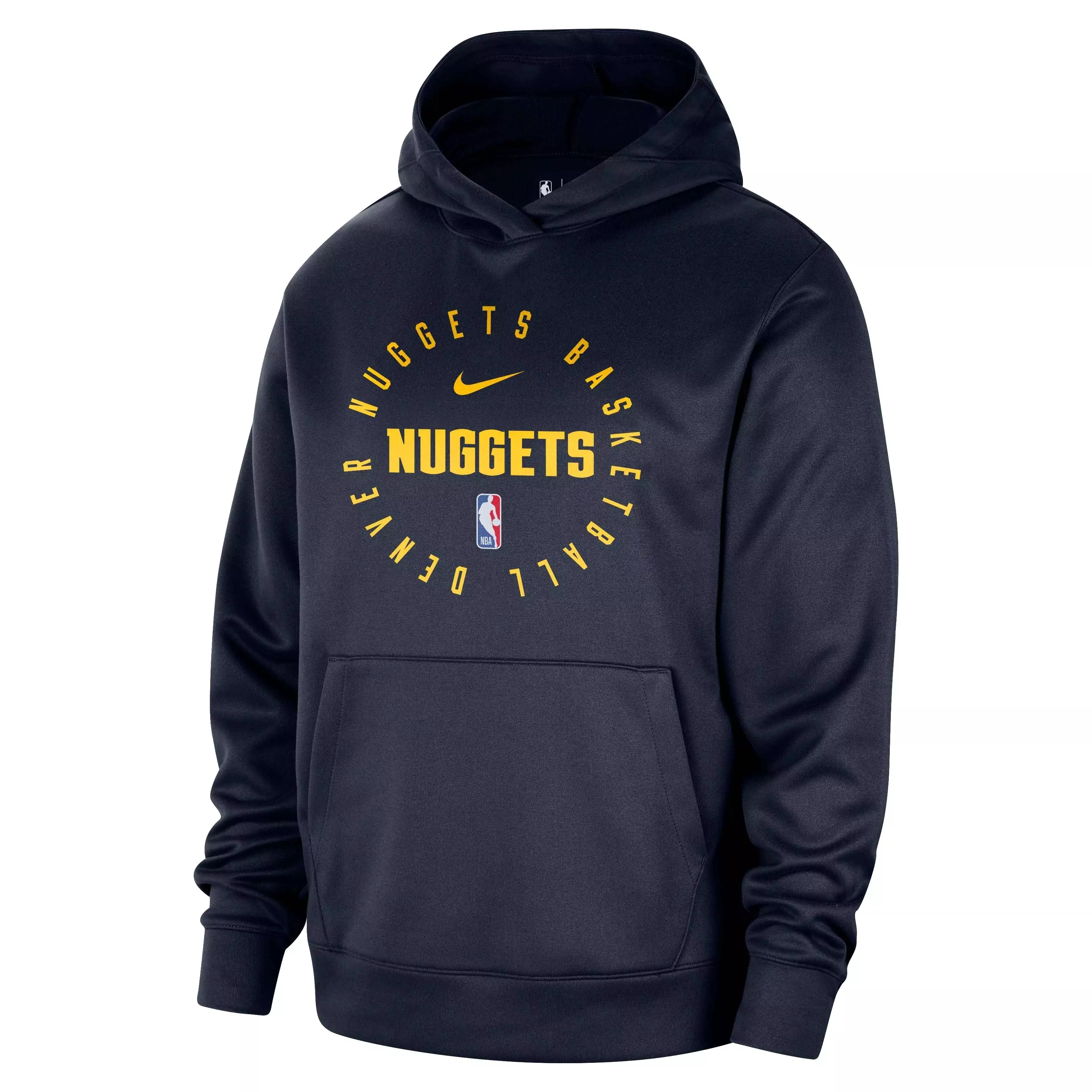Nike Men's Dri-FIT NBA Denver Nuggets Spotlight Pullover Hoodie -Navy - NAVY