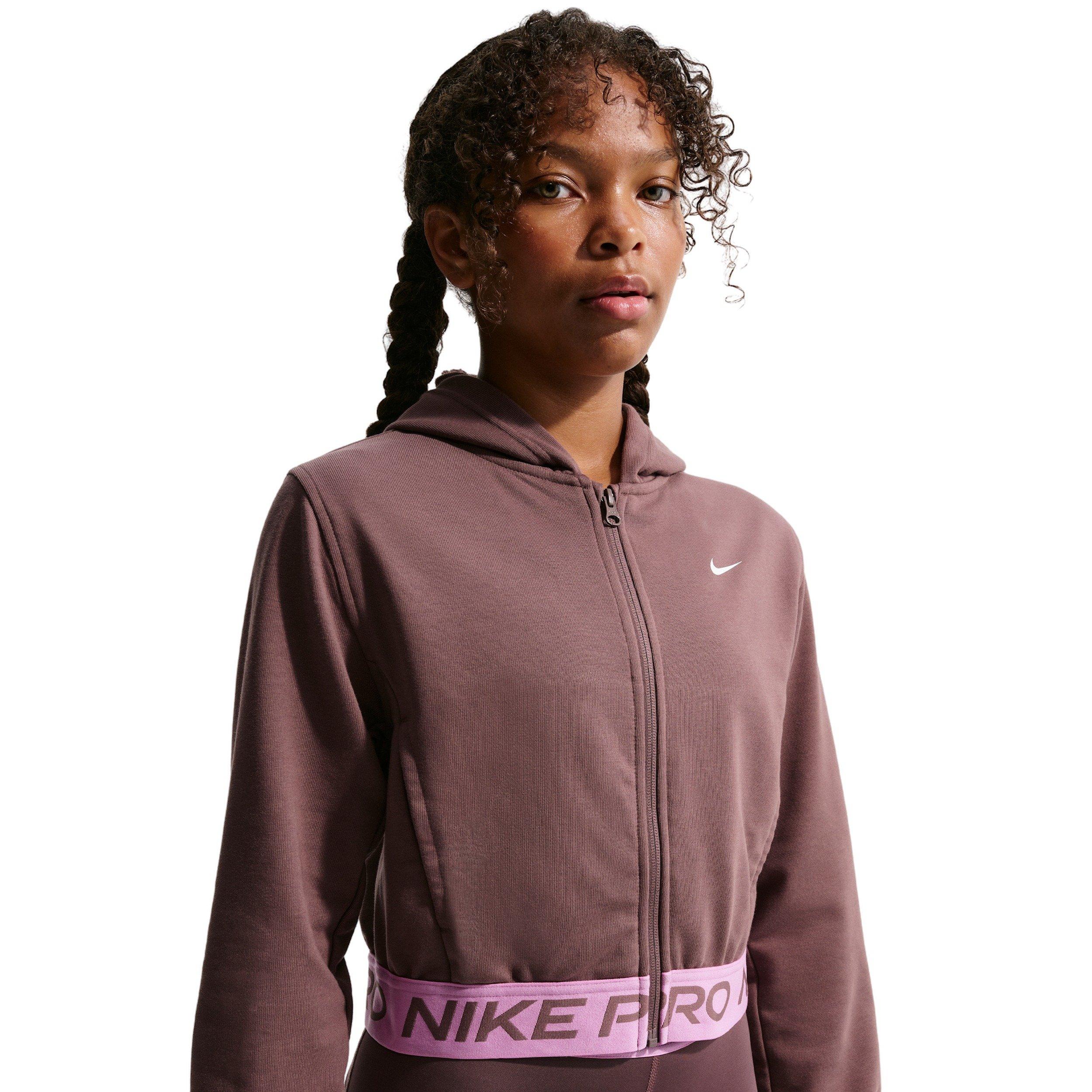 Nike Big Girls' Pro Fleece Dri-FIT Full-Zip Jacket - Tattoo Purple