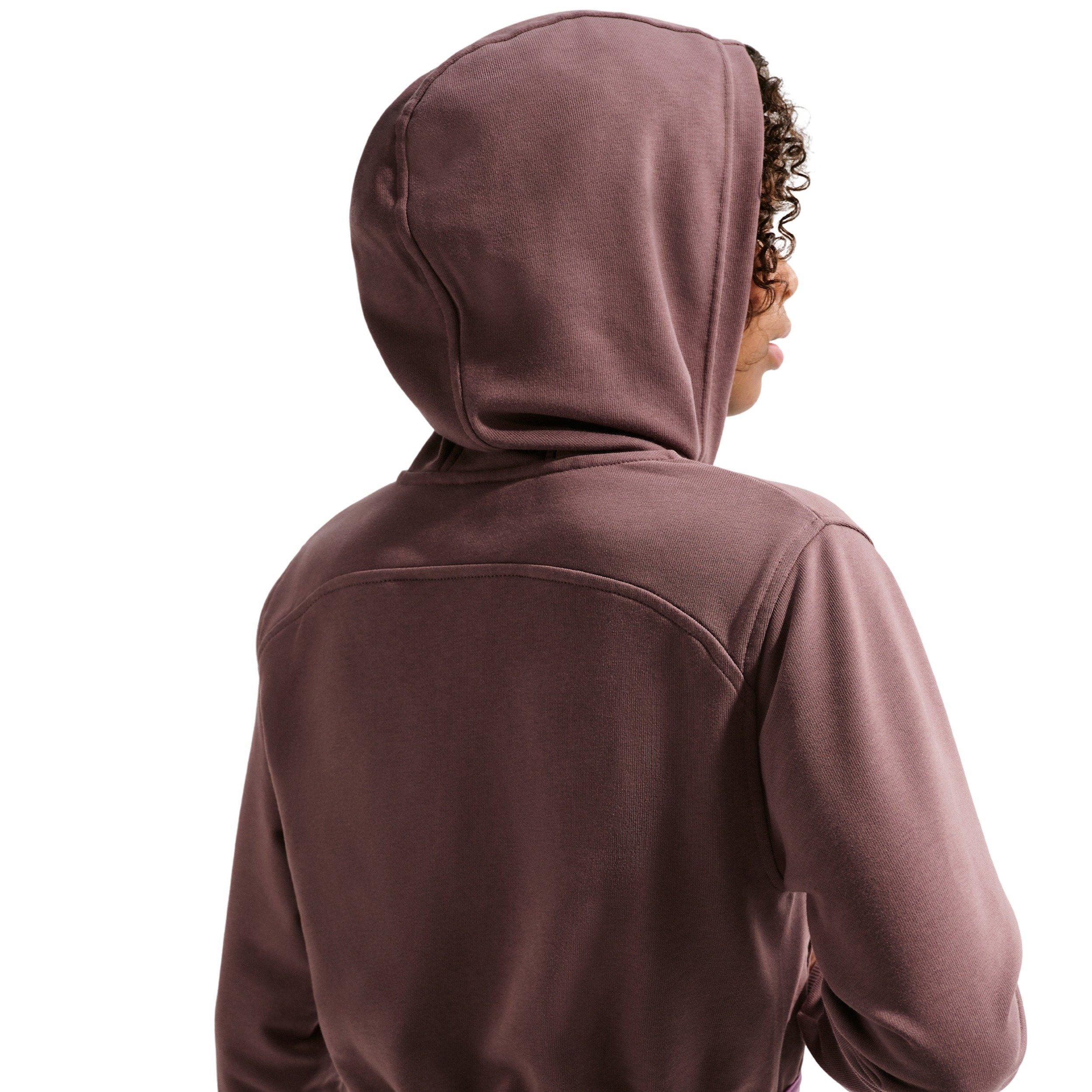 Nike Big Girls' Pro Fleece Dri-FIT Full-Zip Jacket - Tattoo Purple - TATTOO PURPLE Thumbnail View 2