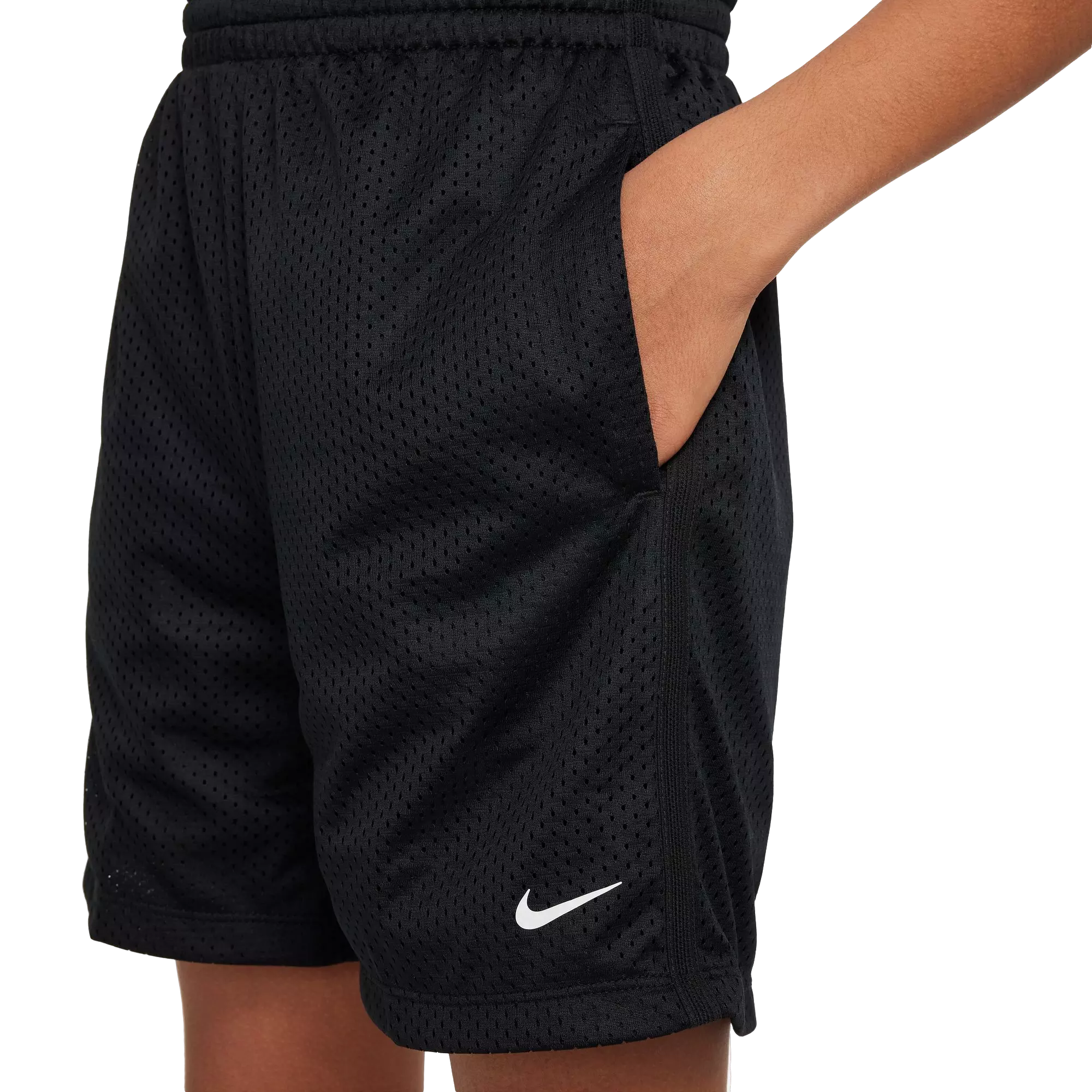 Nike Big Boys' Multi Dri-FIT Mesh Shorts - BLACK