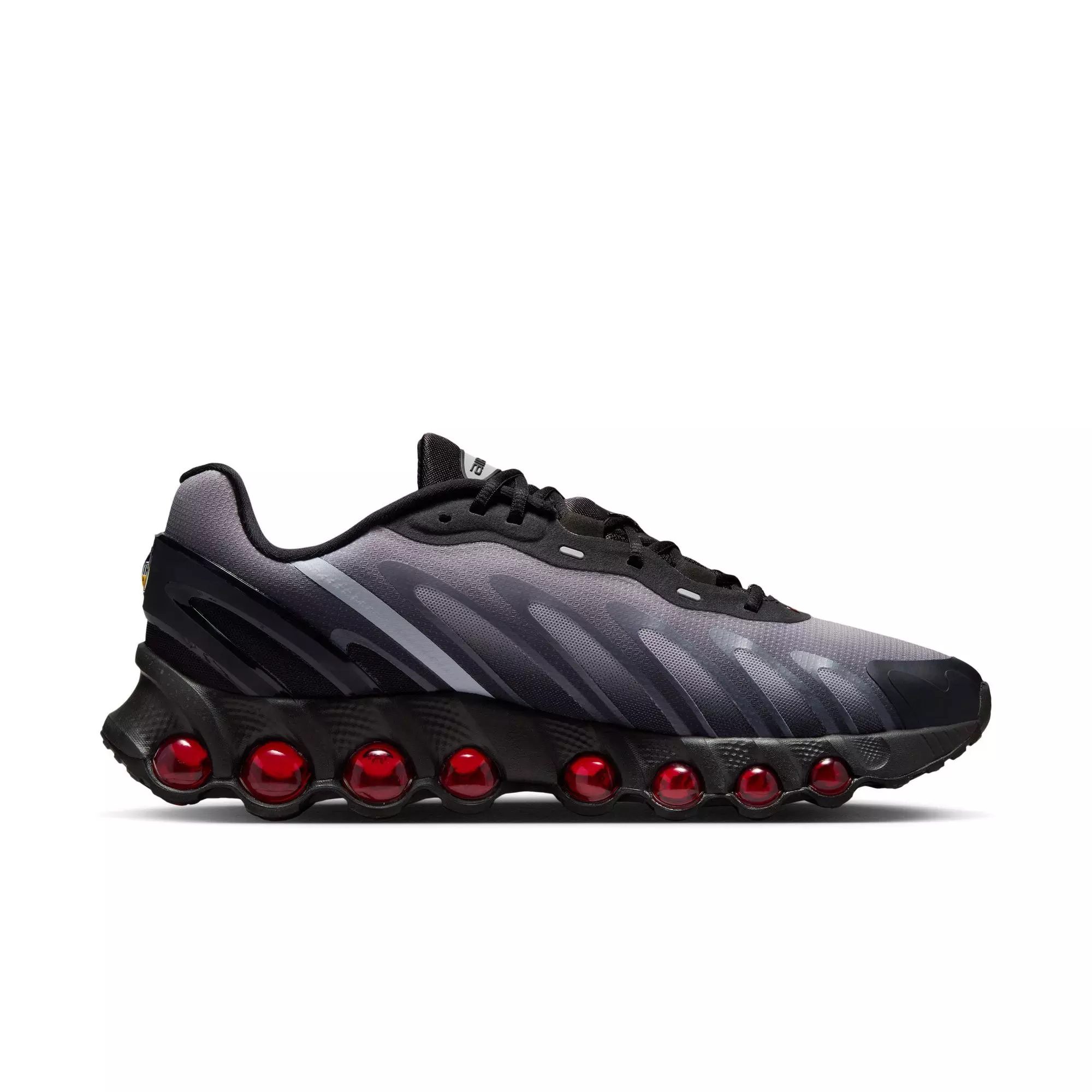 Nike Air Max Dn8 "Black/Gym Red/Anthracite/Pure Platinum" Men's Shoe - BLACK/RED