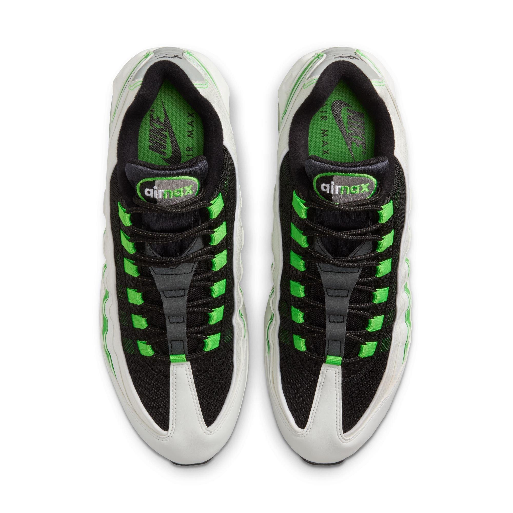 Nike Air Max 95 OG "Summit White/Black/Green Gusto" Men's Shoe - WHITE/GREEN Thumbnail View 6