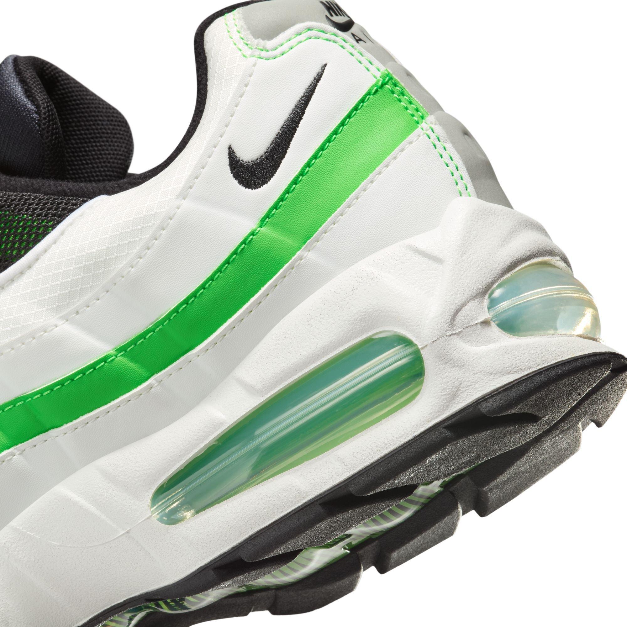 Nike Air Max 95 OG "Summit White/Black/Green Gusto" Men's Shoe - WHITE/GREEN Thumbnail View 10