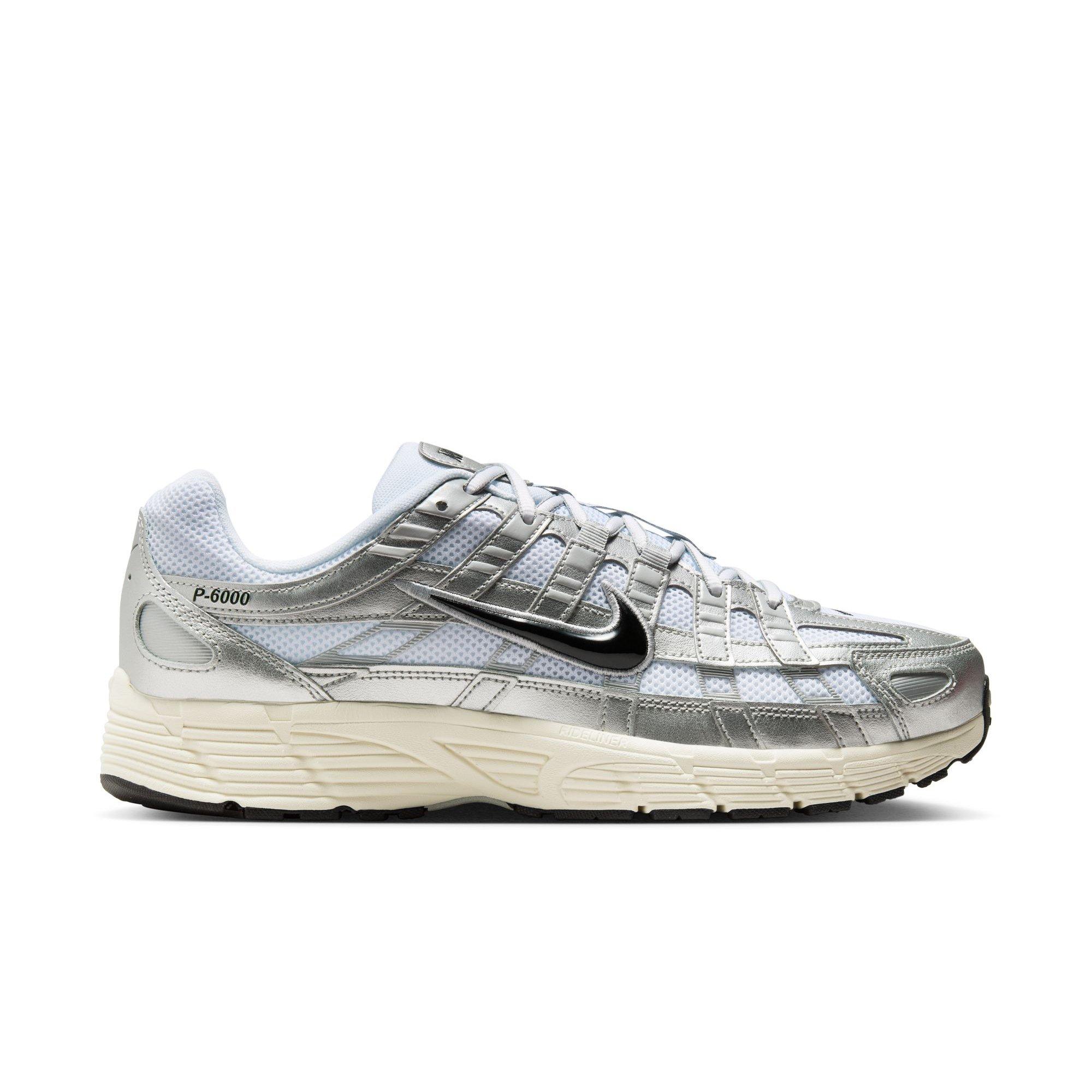 Nike P-6000 "White/Black/Metallic Silver/Flt Silver" Men's Shoe - WHITE/SILVER Thumbnail View 1