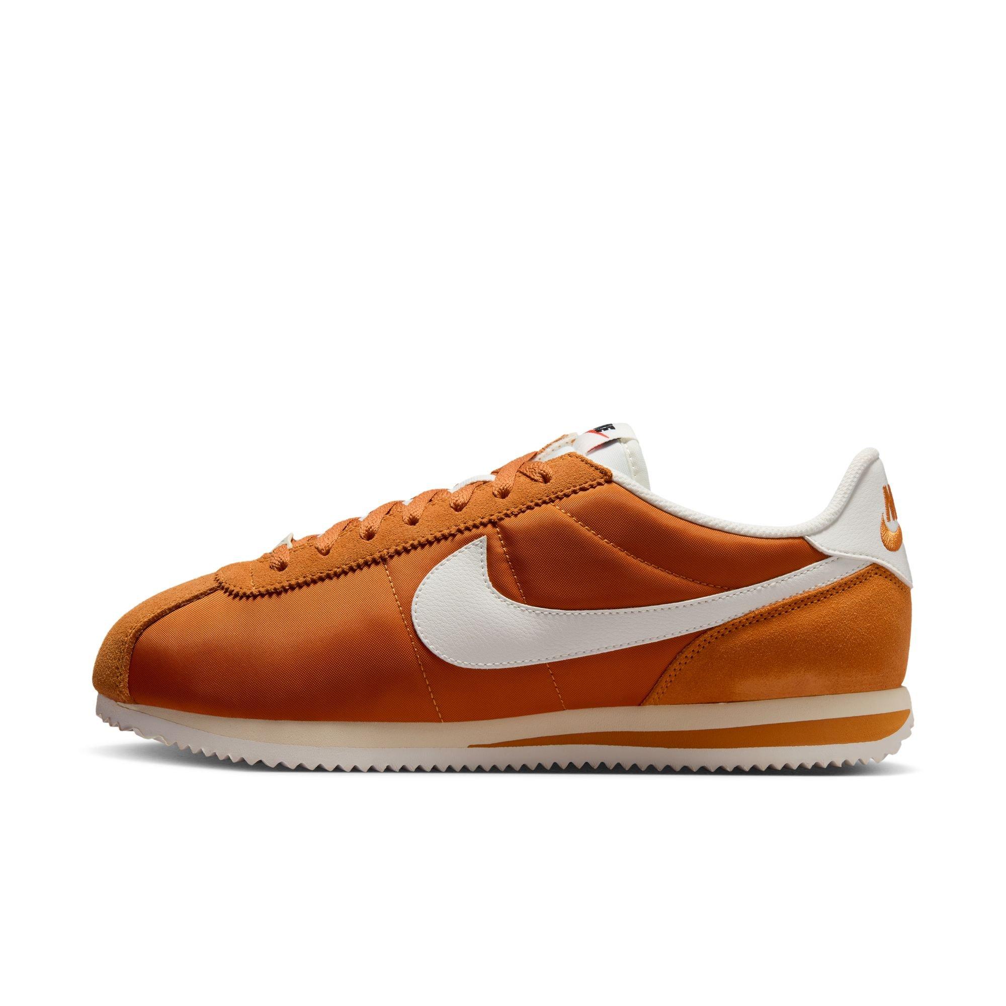 Nike Cortez Textile "Monarch/Sail/Muslin" Men's Shoe - ORANGE/WHITE Thumbnail View 3