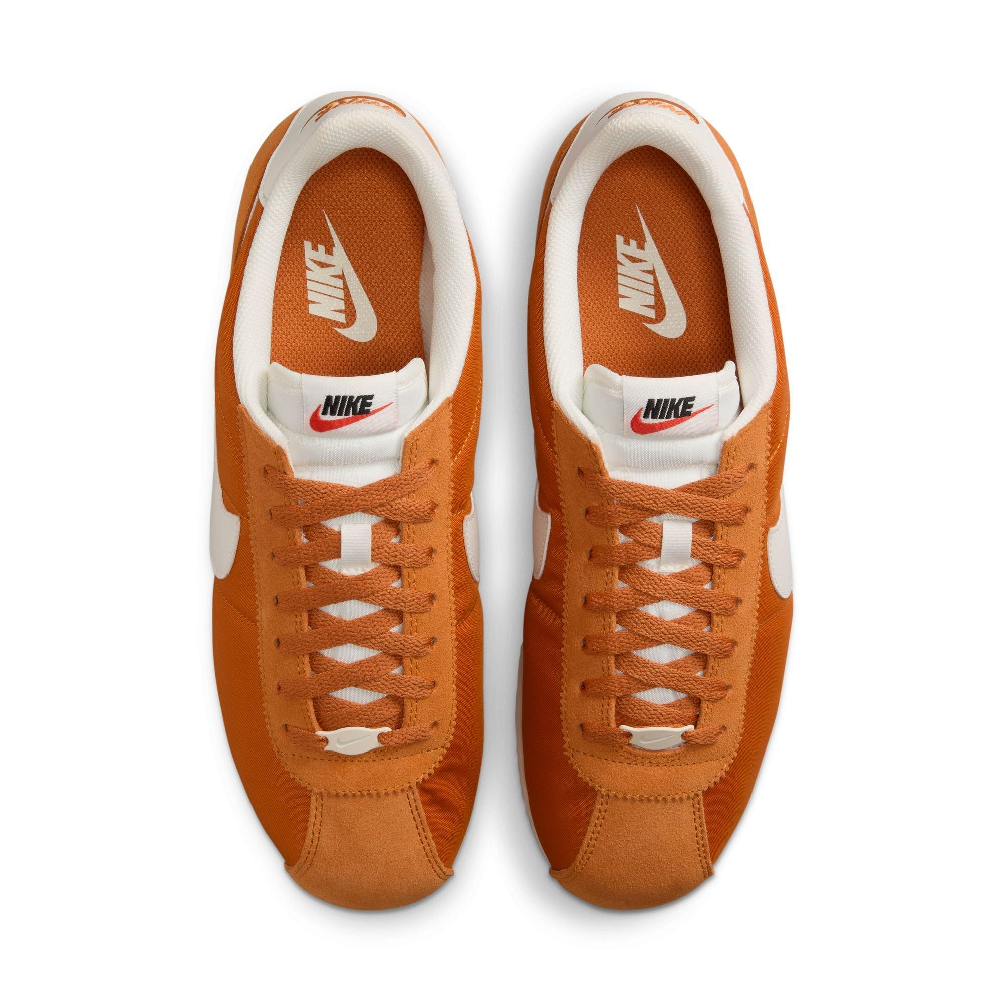 Nike Cortez Textile "Monarch/Sail/Muslin" Men's Shoe - ORANGE/WHITE Thumbnail View 6
