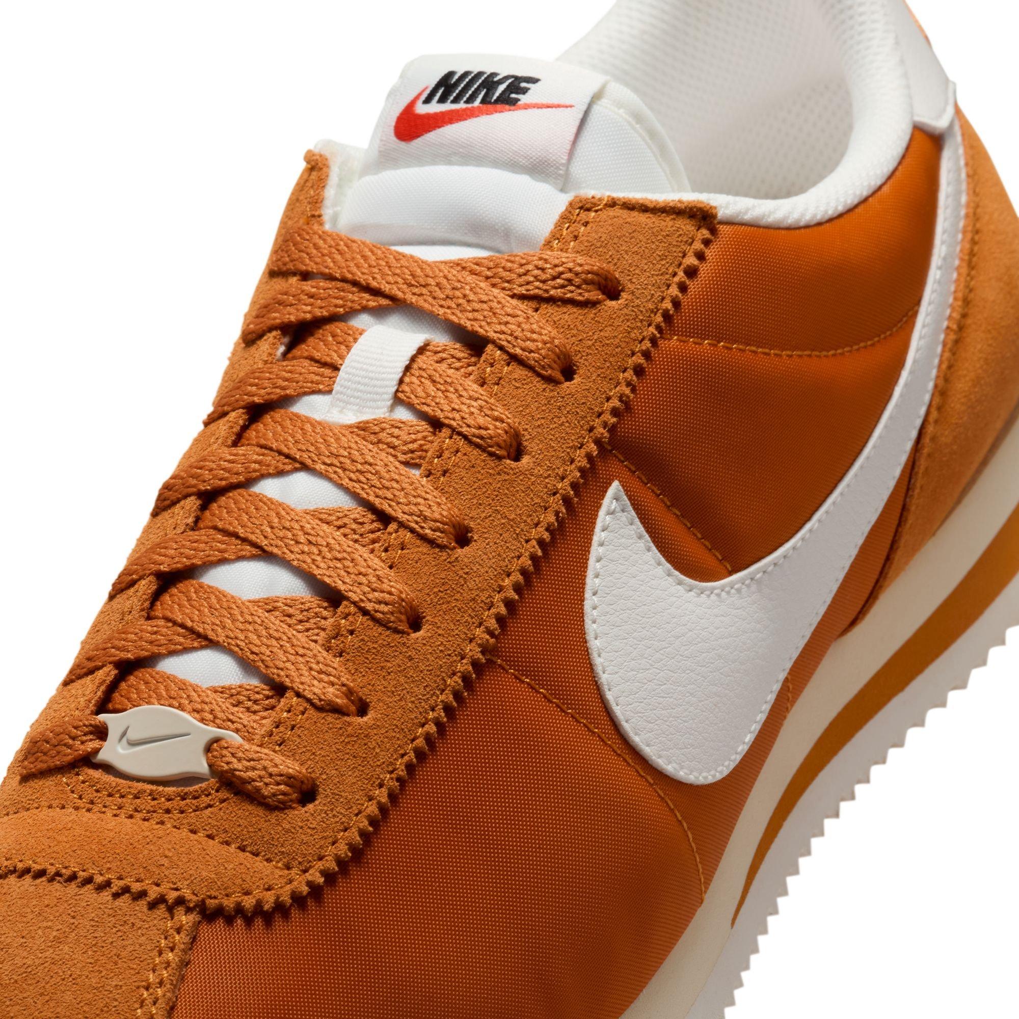 Nike Cortez Textile "Monarch/Sail/Muslin" Men's Shoe - ORANGE/WHITE Thumbnail View 10