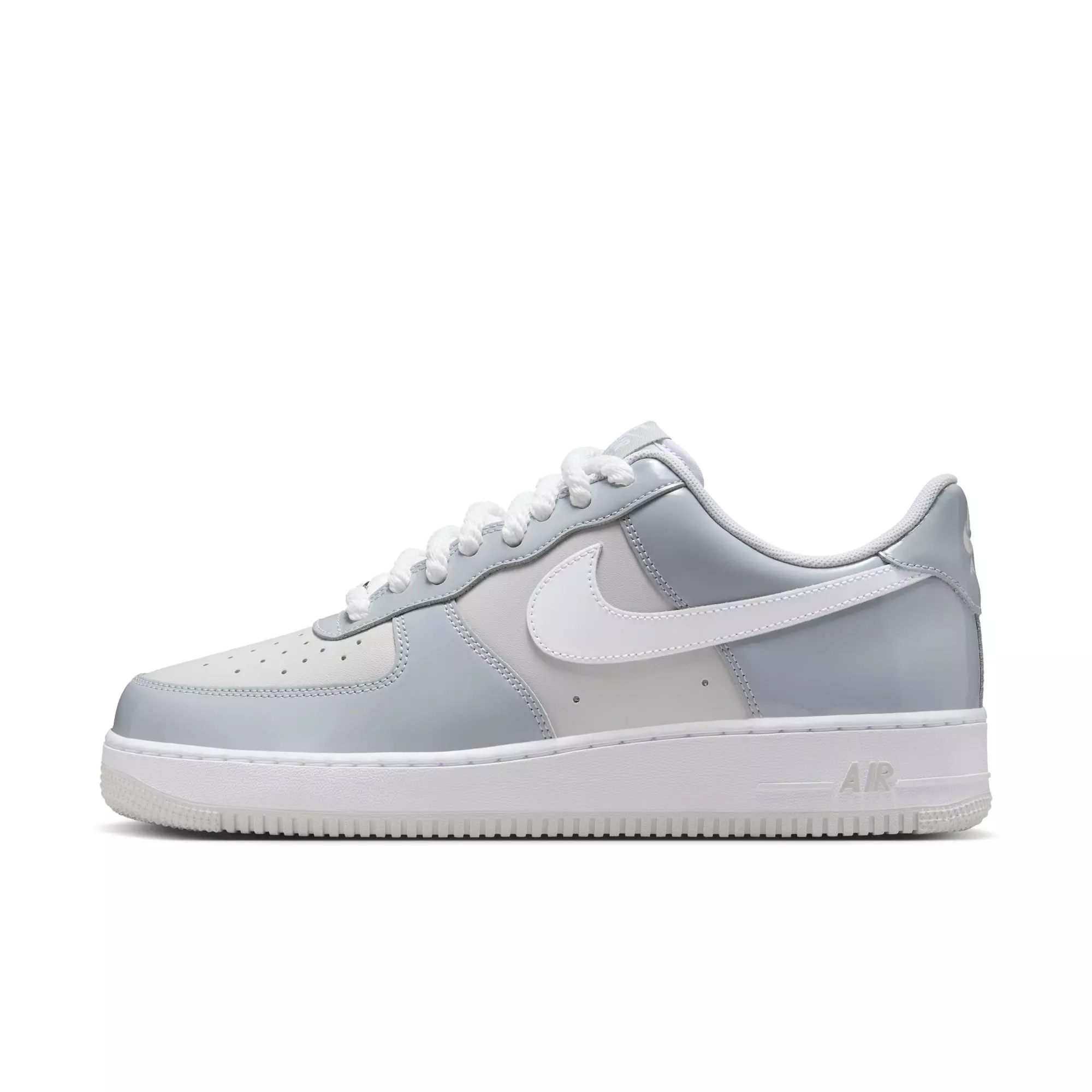 Nike Air Force 1 '07 LV8 "Wolf Grey/White/Vast Grey" Men's Shoe - GREY/WHITE