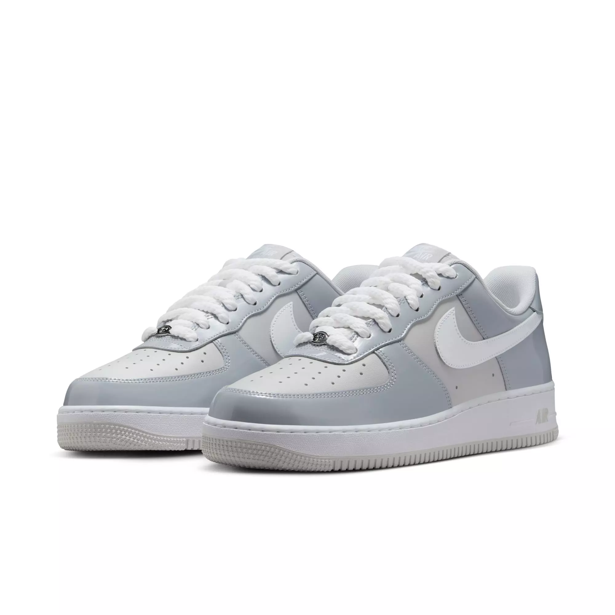 Nike Air Force 1 '07 LV8 "Wolf Grey/White/Vast Grey" Men's Shoe - GREY/WHITE