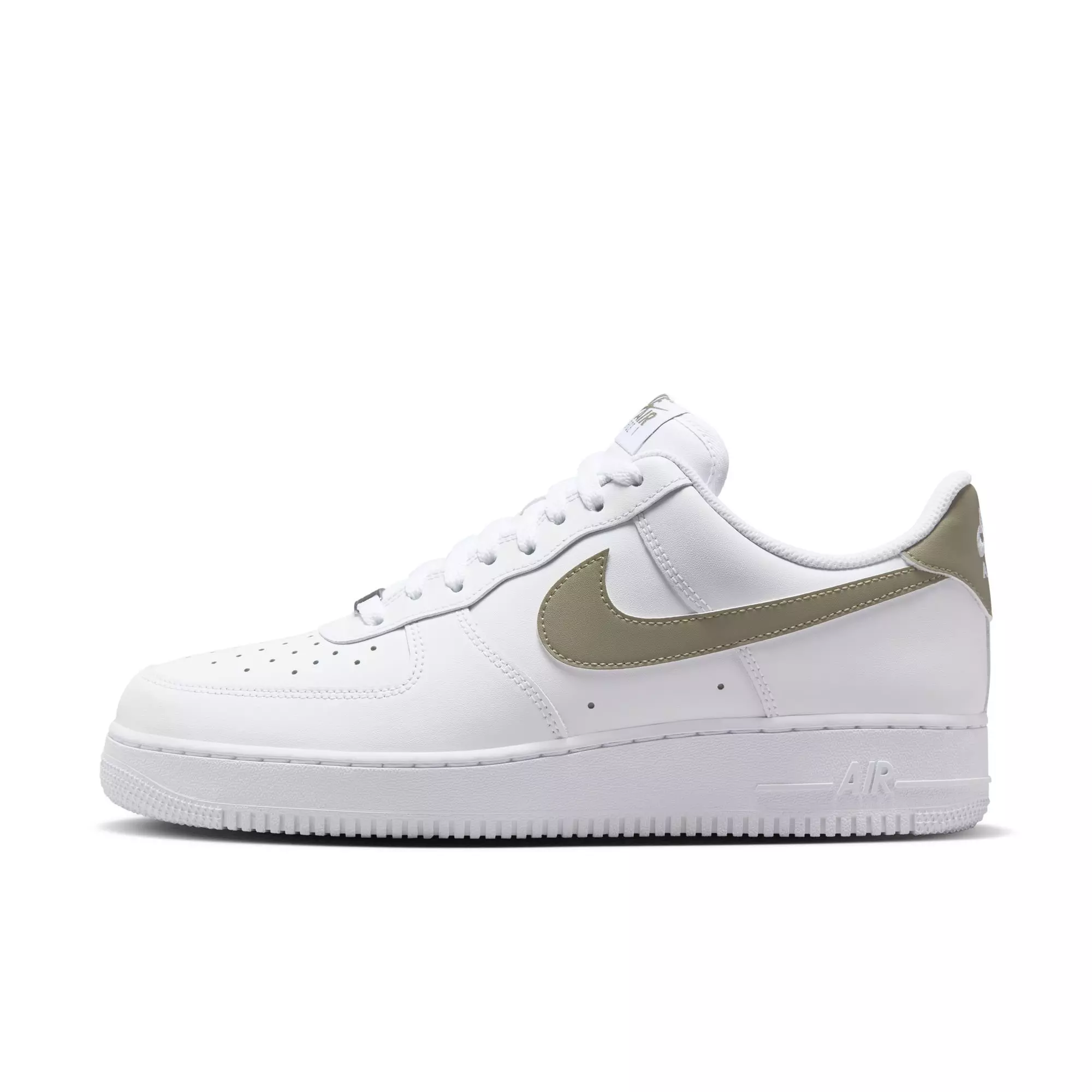 Nike Air Force 1 '07 "White/Light Army" Men's Shoe - WHITE/OLIVE