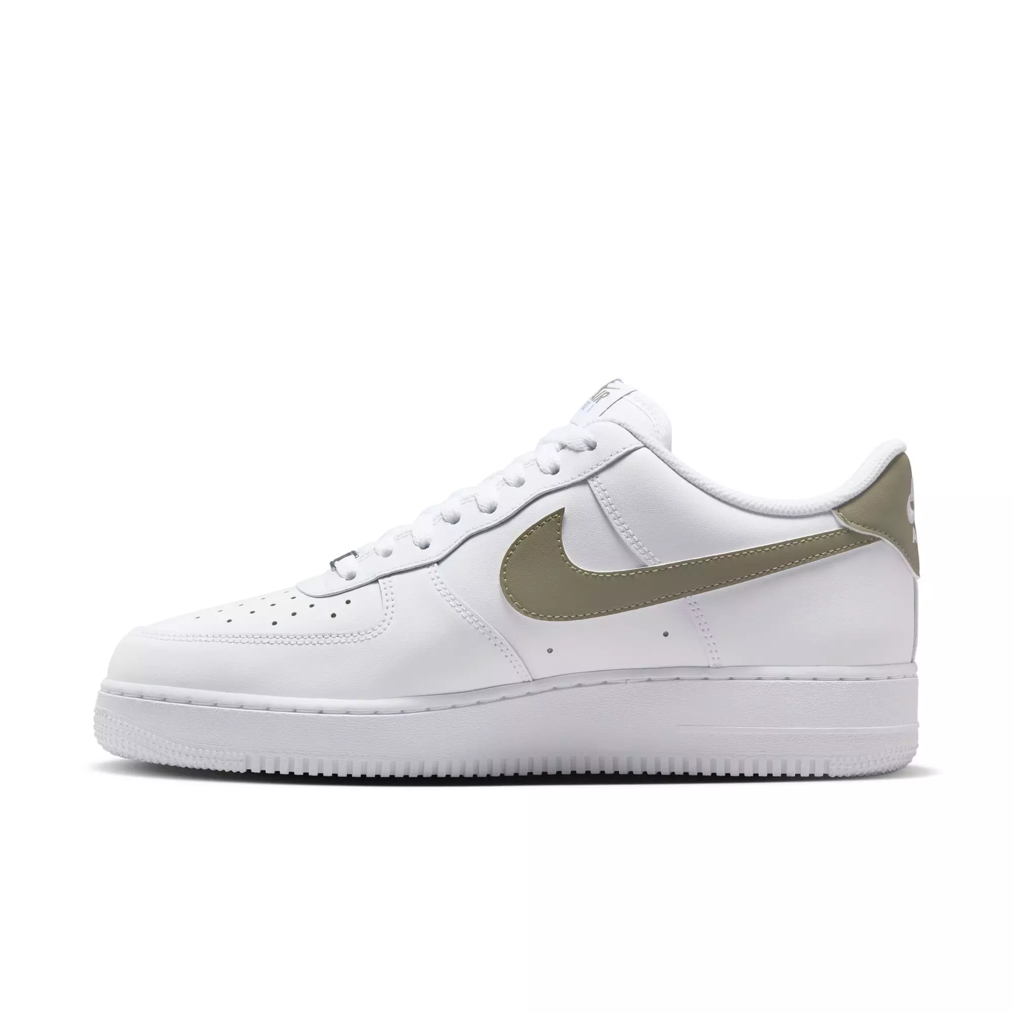 Nike Air Force 1 '07 "White/Light Army" Men's Shoe - WHITE/OLIVE