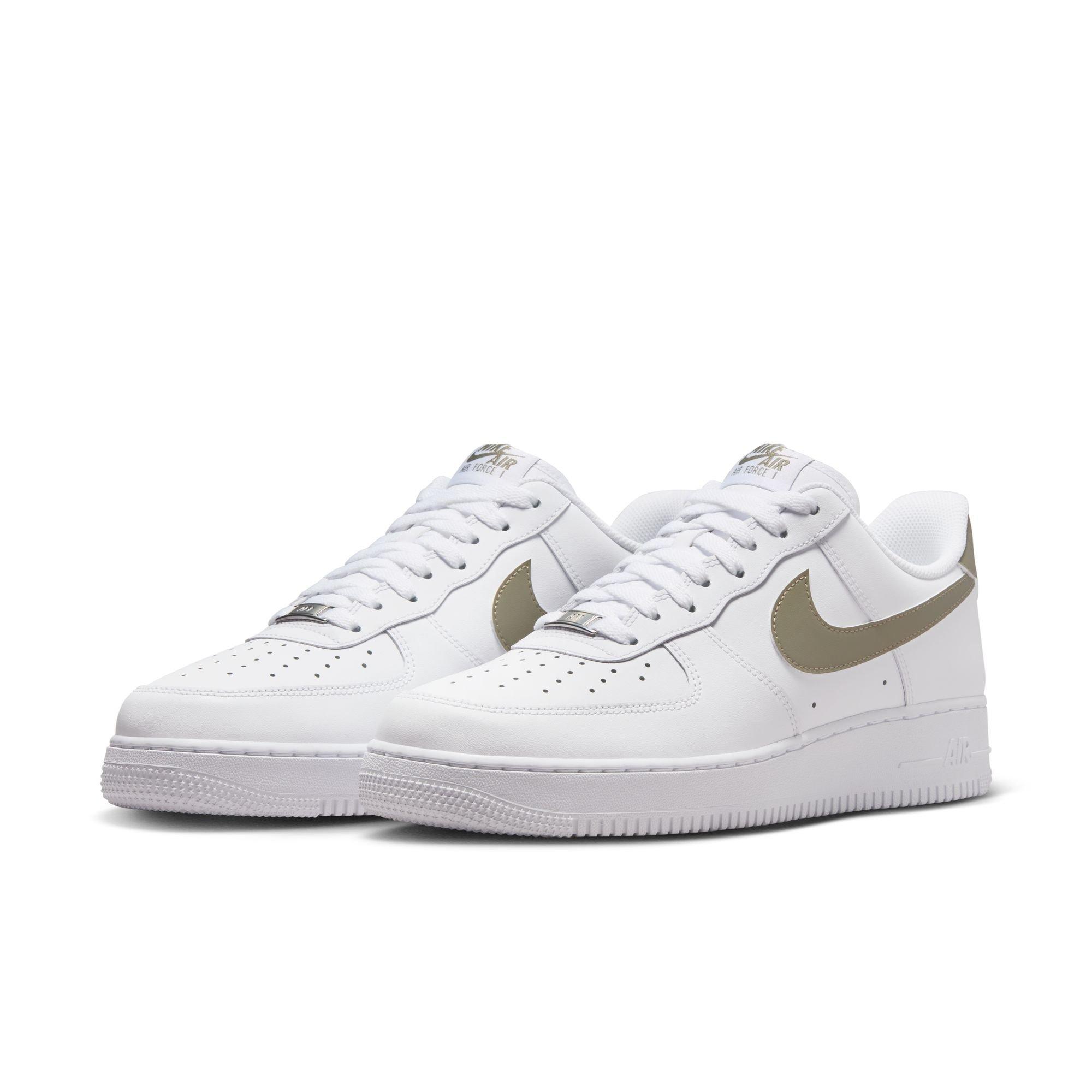 Nike Air Force 1 '07 "White/Light Army" Men's Shoe - WHITE/OLIVE Thumbnail View 5