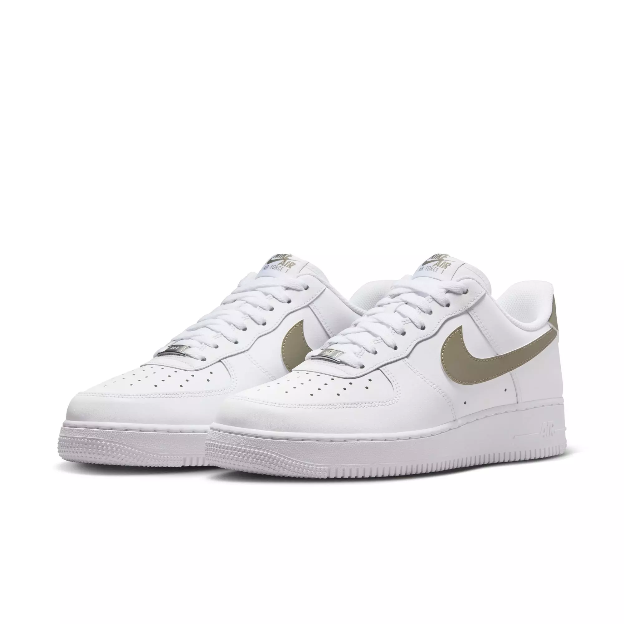 Nike Air Force 1 '07 "White/Light Army" Men's Shoe - WHITE/OLIVE