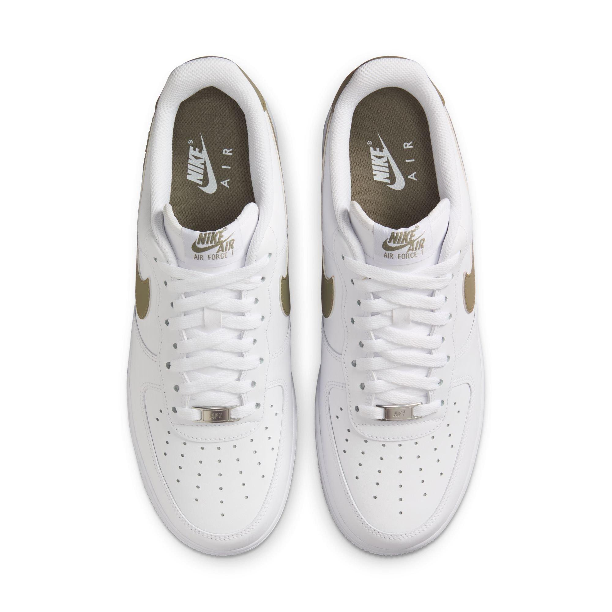 Nike Air Force 1 '07 "White/Light Army" Men's Shoe - WHITE/OLIVE Thumbnail View 6
