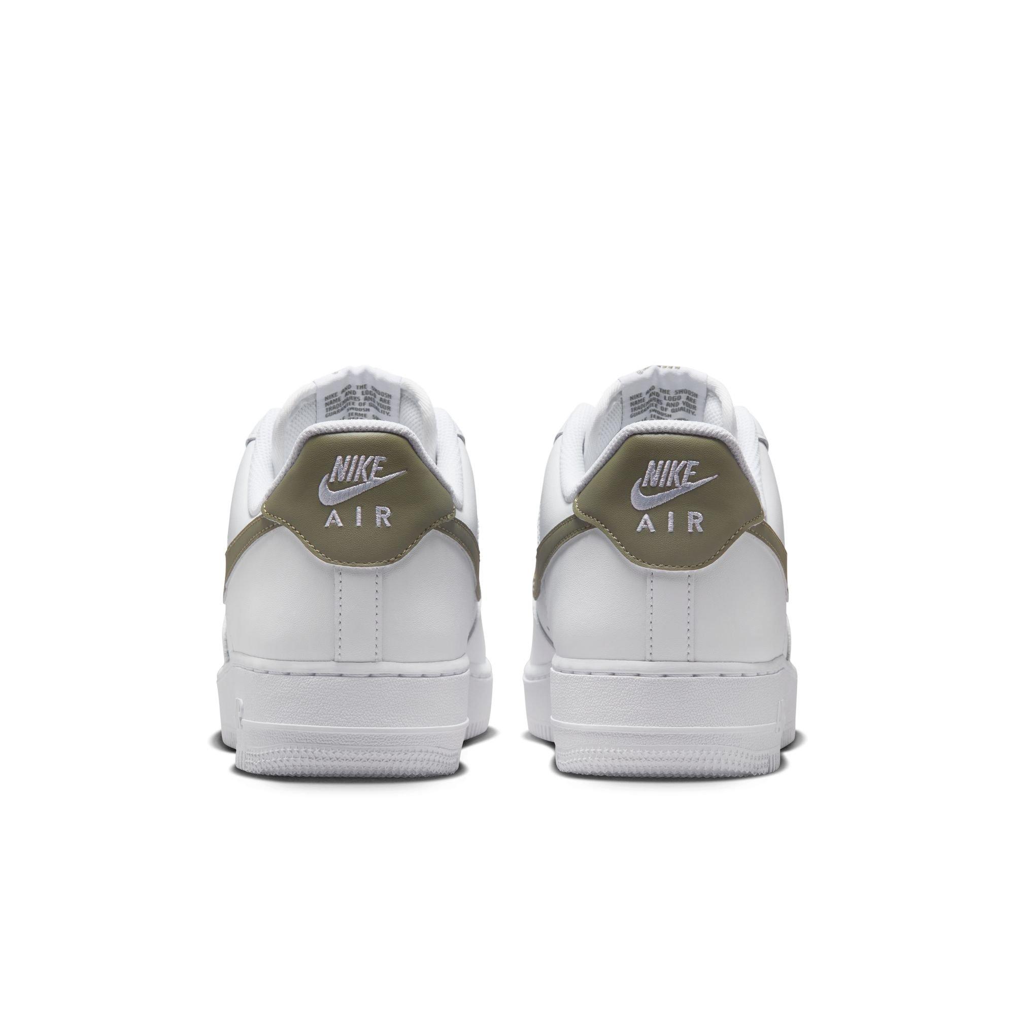 Nike Air Force 1 '07 "White/Light Army" Men's Shoe - WHITE/OLIVE Thumbnail View 7