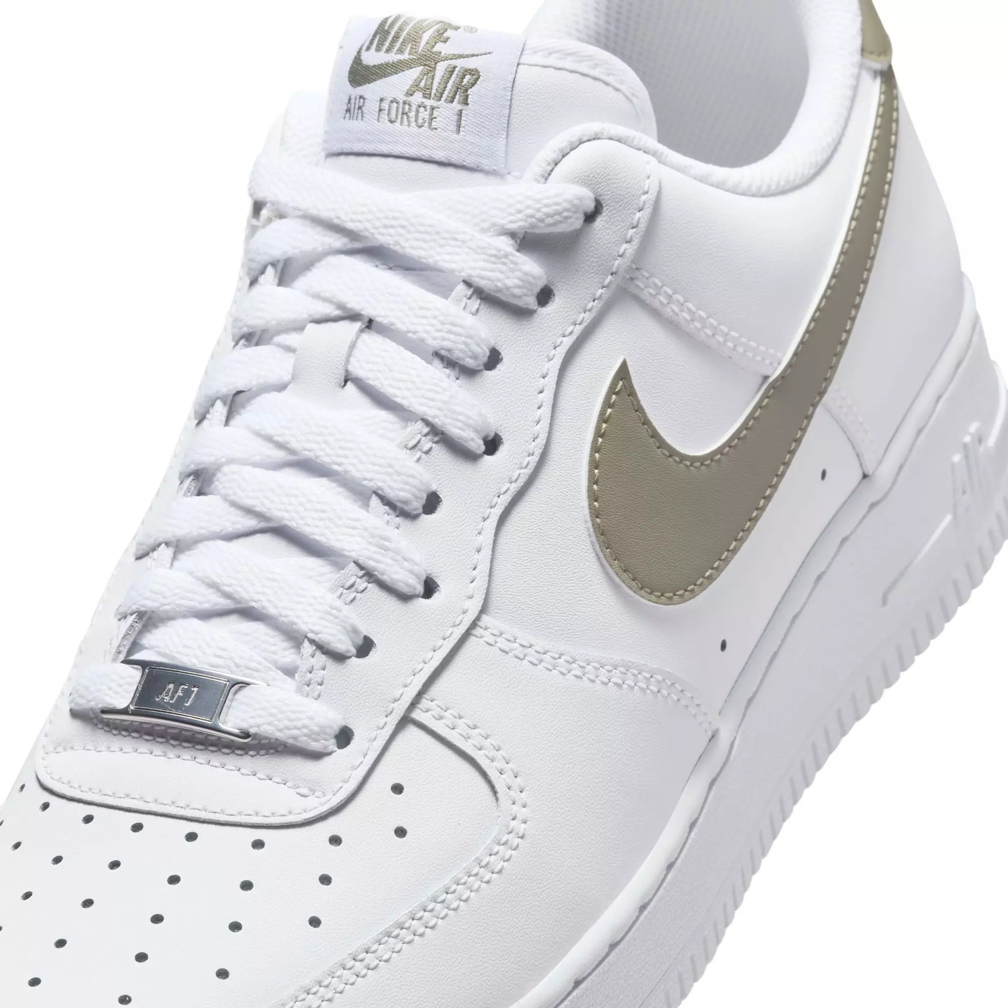 Nike Air Force 1 '07 "White/Light Army" Men's Shoe - WHITE/OLIVE