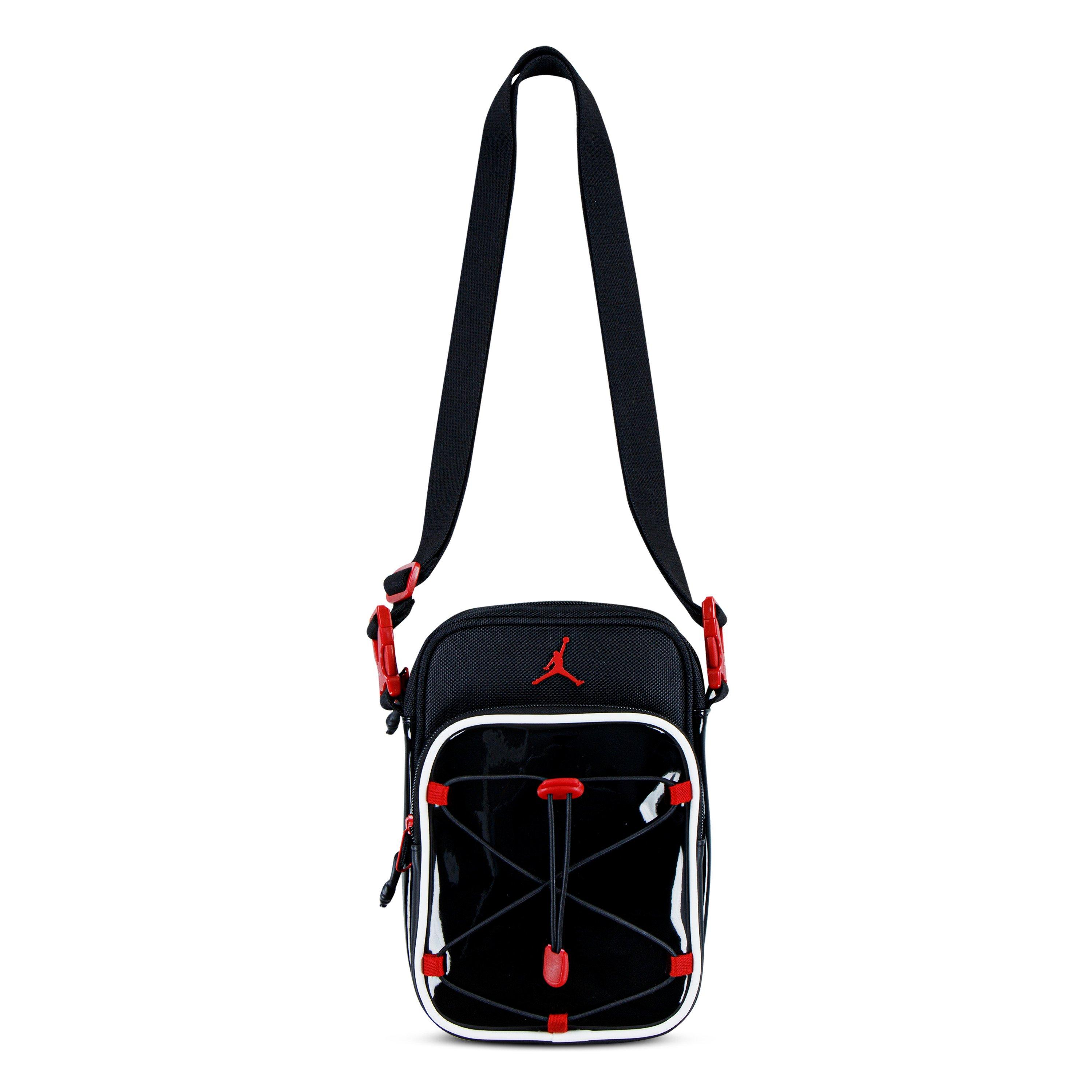 Jordan Women's Chic Rectangle Crossbody Bag - Black/Red