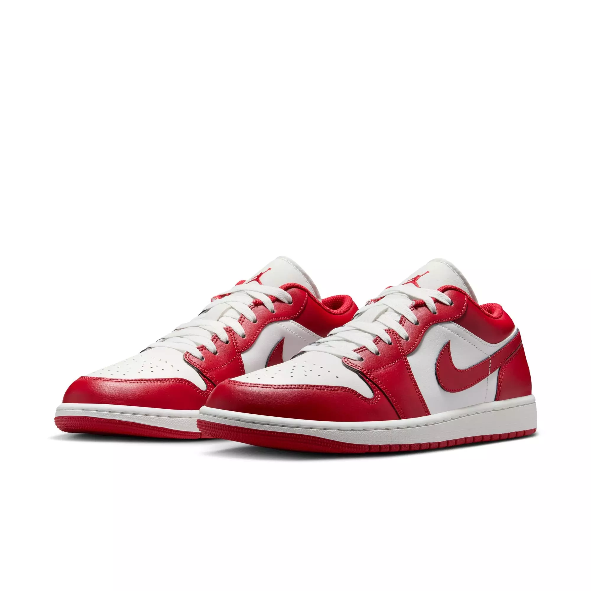 Jordan 1 Low "Summit White/Varsity Red" Men's Shoe - WHITE/RED