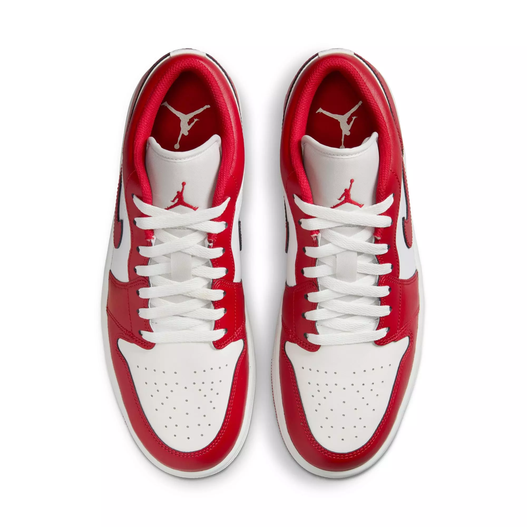 Jordan 1 Low "Summit White/Varsity Red" Men's Shoe - WHITE/RED