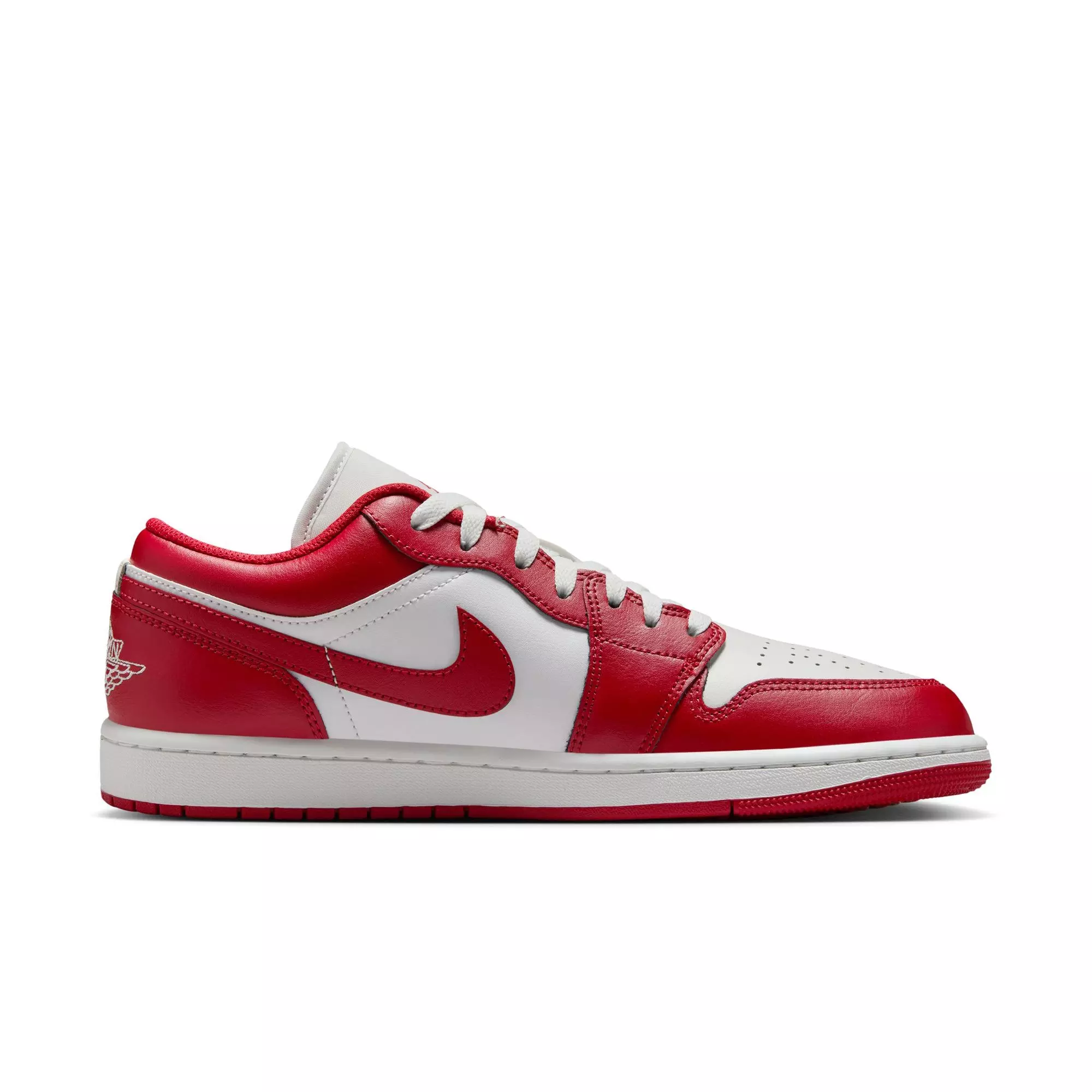 Jordan 1 Low "Summit White/Varsity Red" Men's Shoe - WHITE/RED