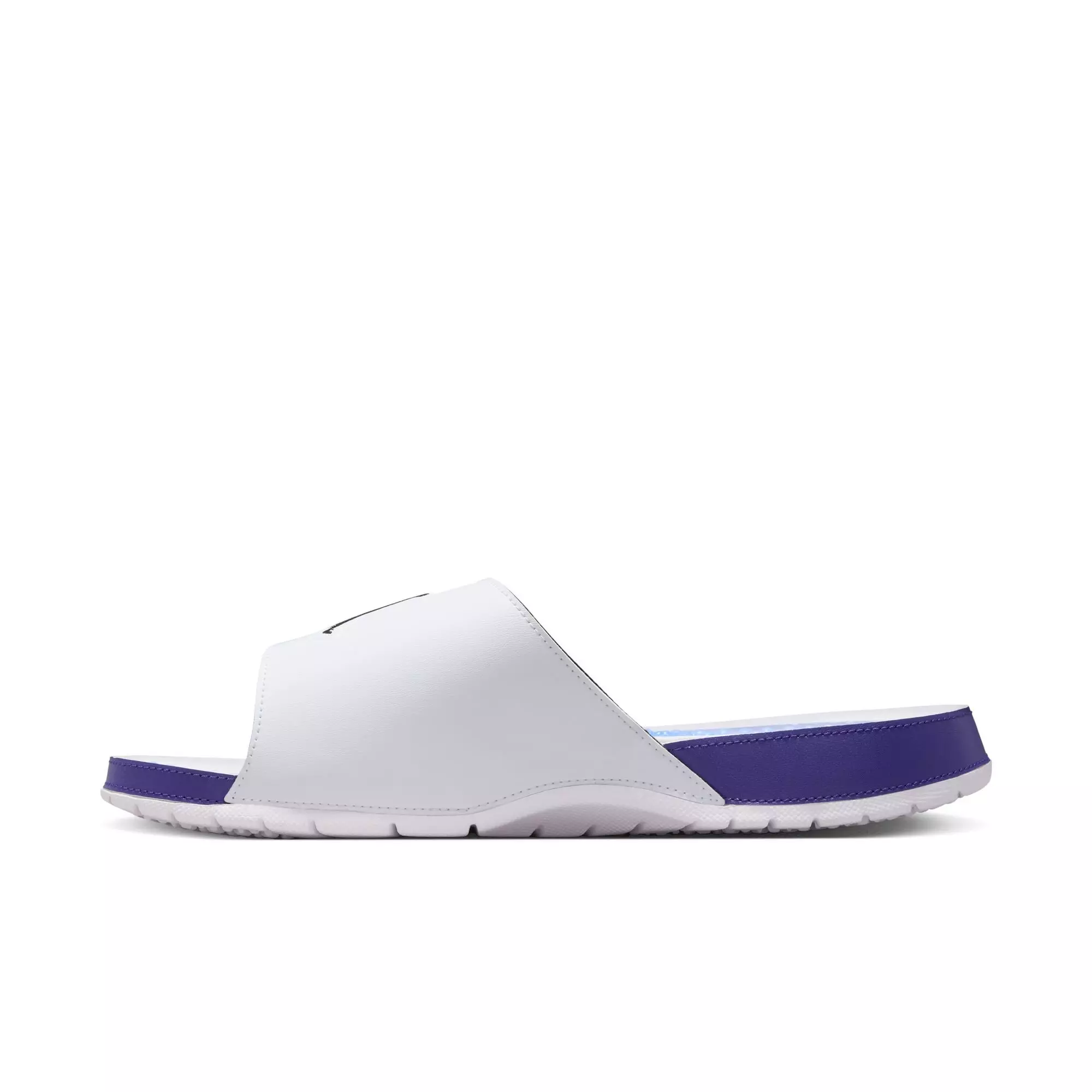 Jordan Hydro Retro 5 "White/Black/New Emerald/Grape Ice" Men's Slide - WHITE/PURPLE