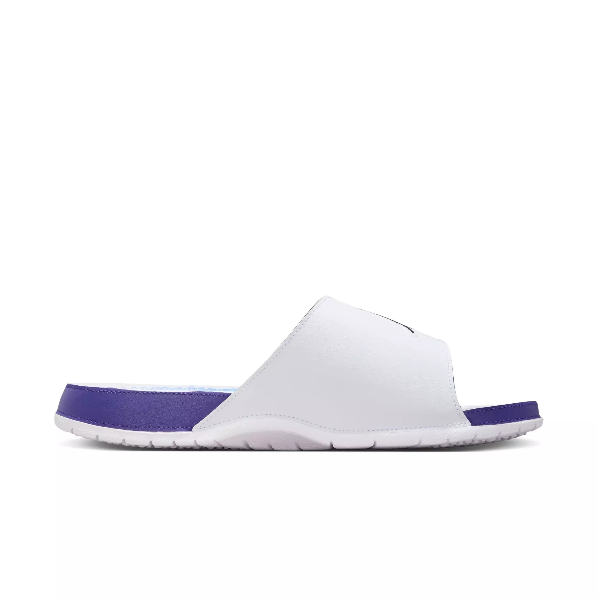 Jordan Hydro Retro 5 "White/Black/New Emerald/Grape Ice" Men's Slide - WHITE/PURPLE