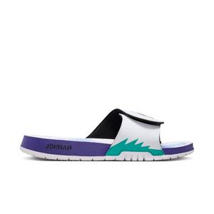 Jordan Hydro Retro 5 "White/Black/New Emerald/Grape Ice" Men's Slide