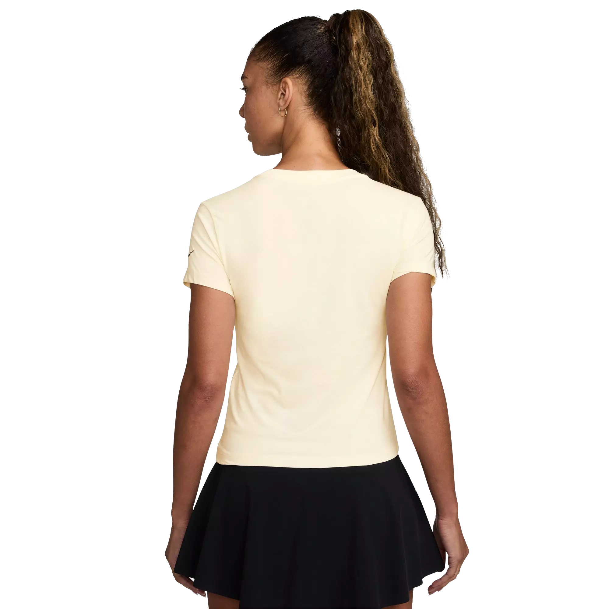 Nike Women's Slam Dri-FIT Short-Sleeve Tennis Tee - IVORY