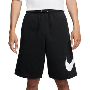 Nike Men's Sportswear Club Brushed Fleece Shorts-Black