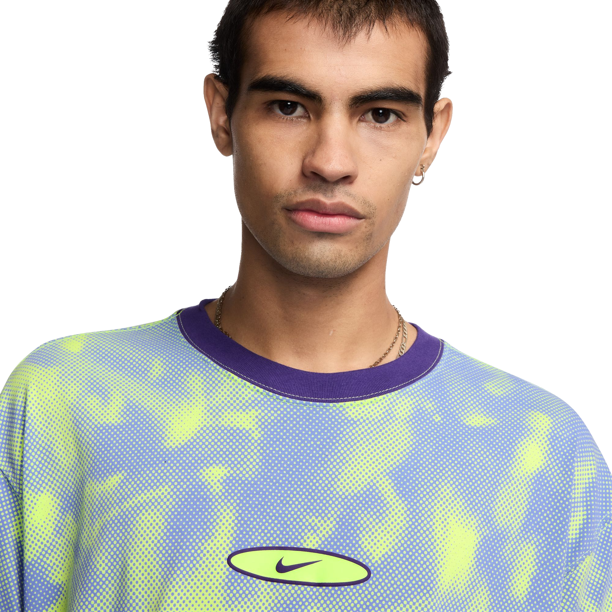 Nike Men's Sportswear Max90 Tee-Blue/Yellow - BLUE/YELLOW Thumbnail View 3