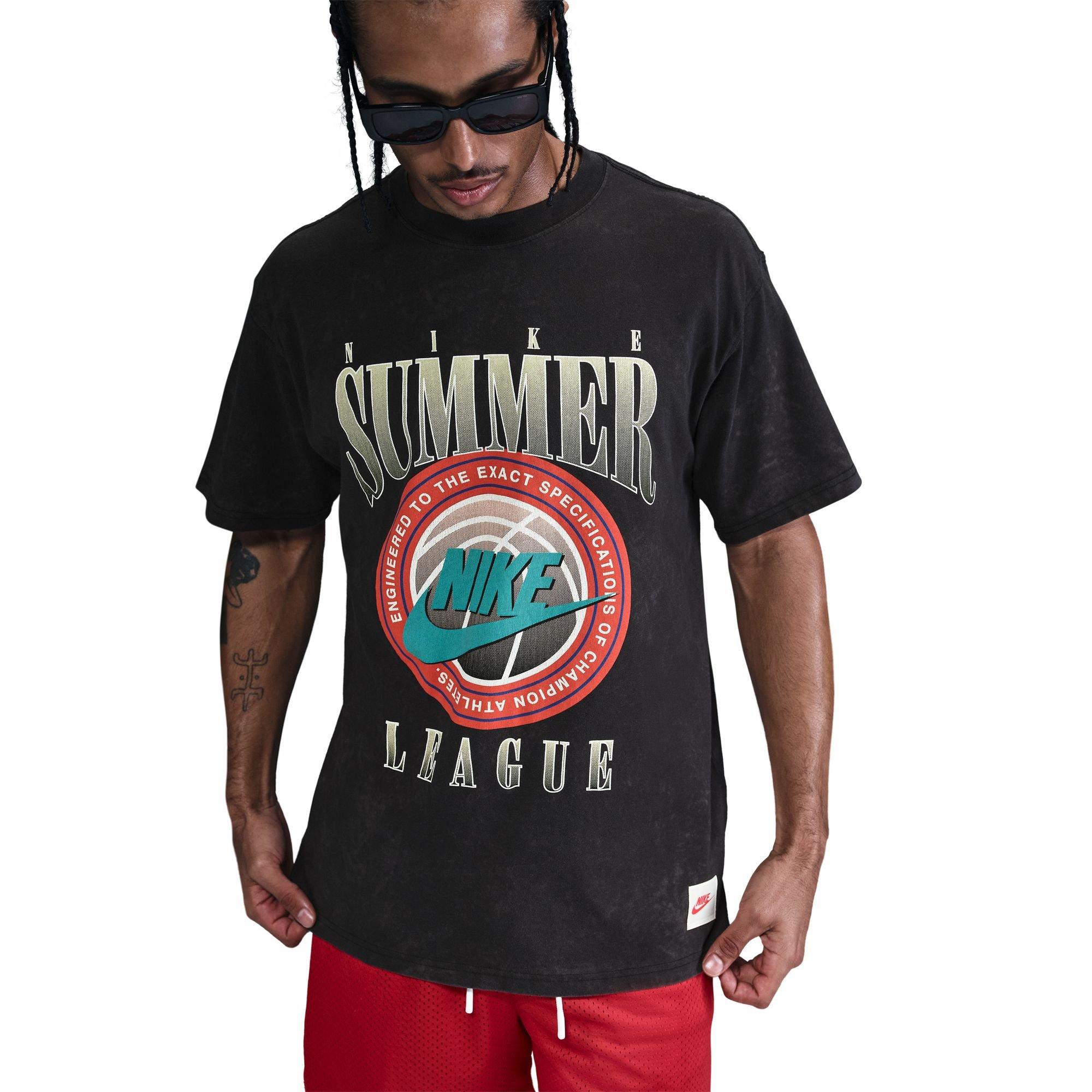 Nike Men's Max90 Basketball Tee - Black - BLACK Thumbnail View 3