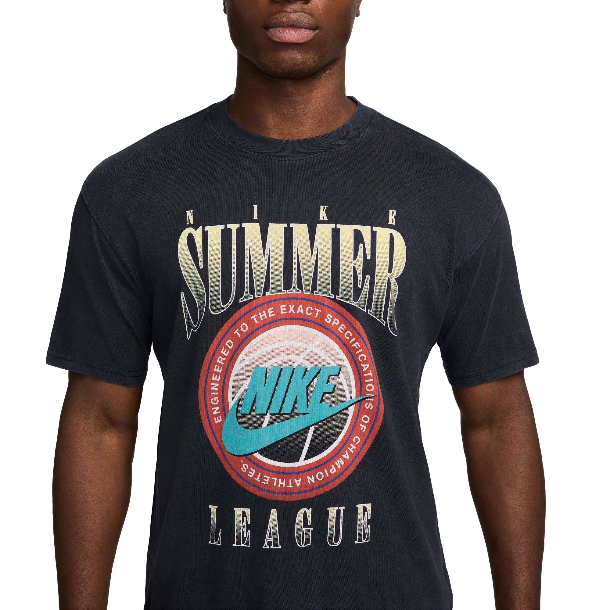 Nike Men's Max90 Basketball Tee - BLACK Thumbnail View 3