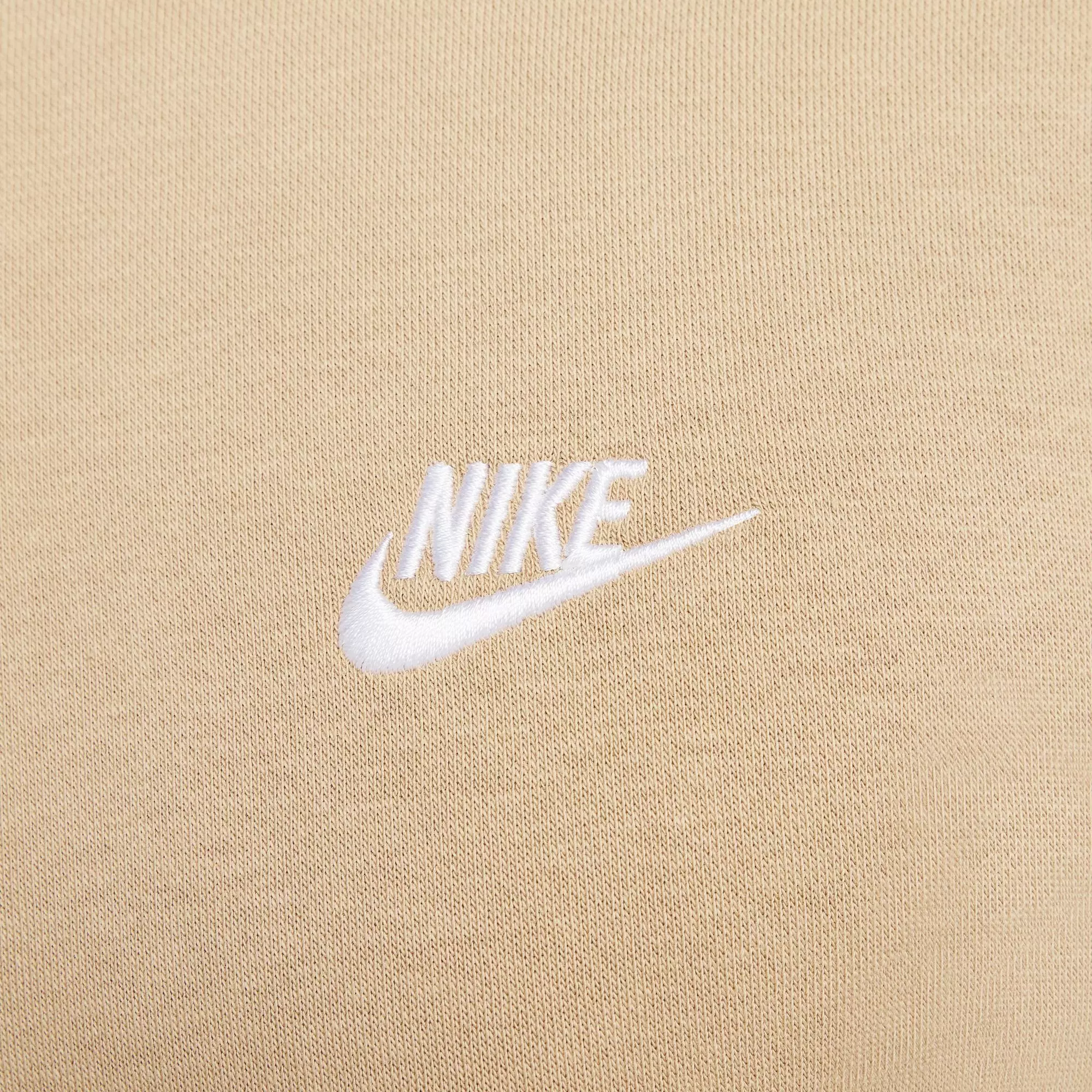 Nike Men's Club Pull-Over Fleece Hoodie - BEIGE