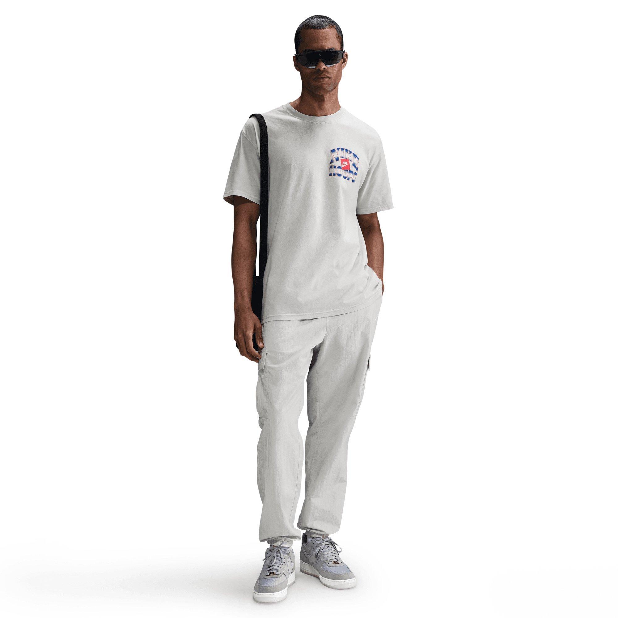 Nike Men's Max90 Basketball Tee - White - GREY Thumbnail View 1