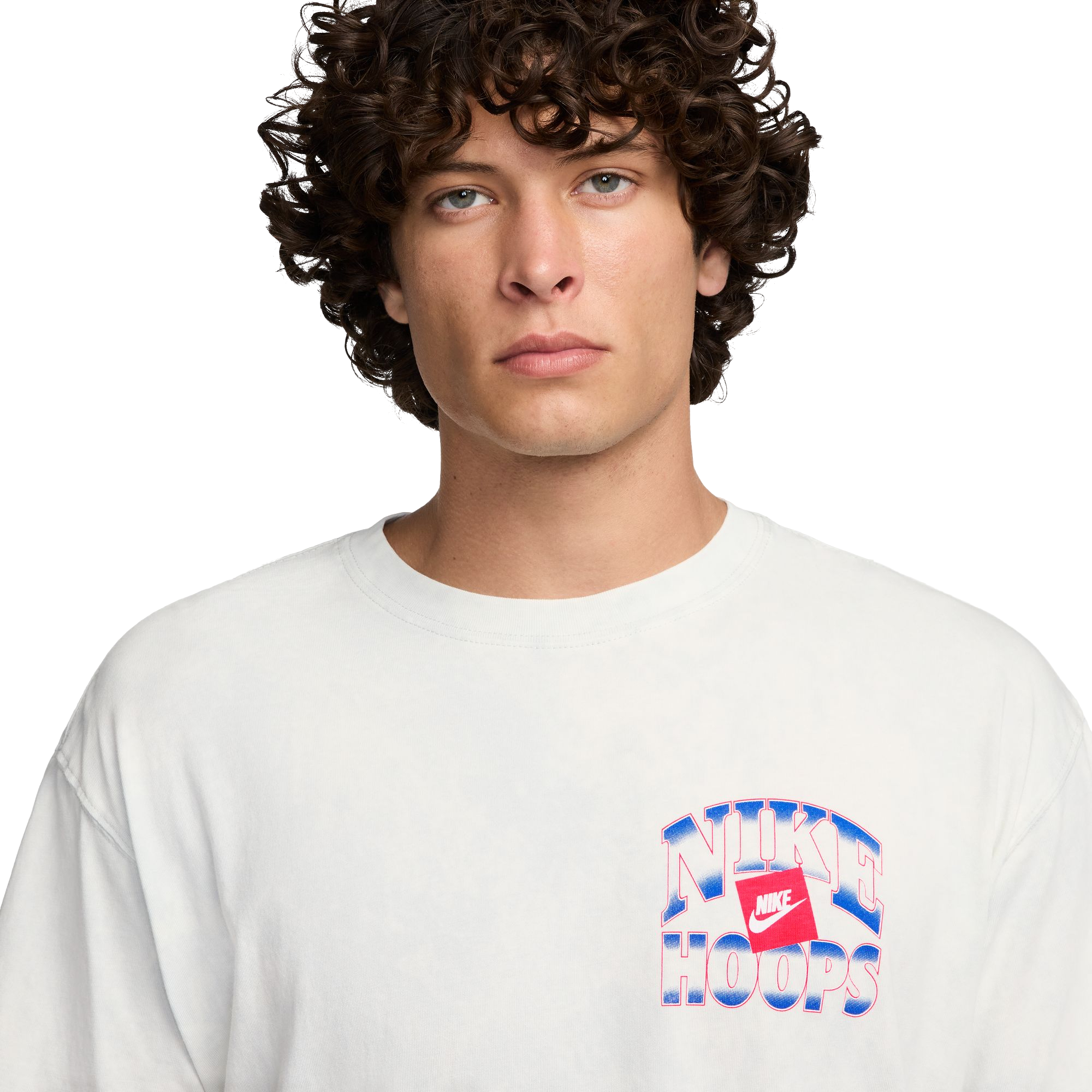 Nike Men's Max90 Basketball Tee-White - GREY Thumbnail View 3