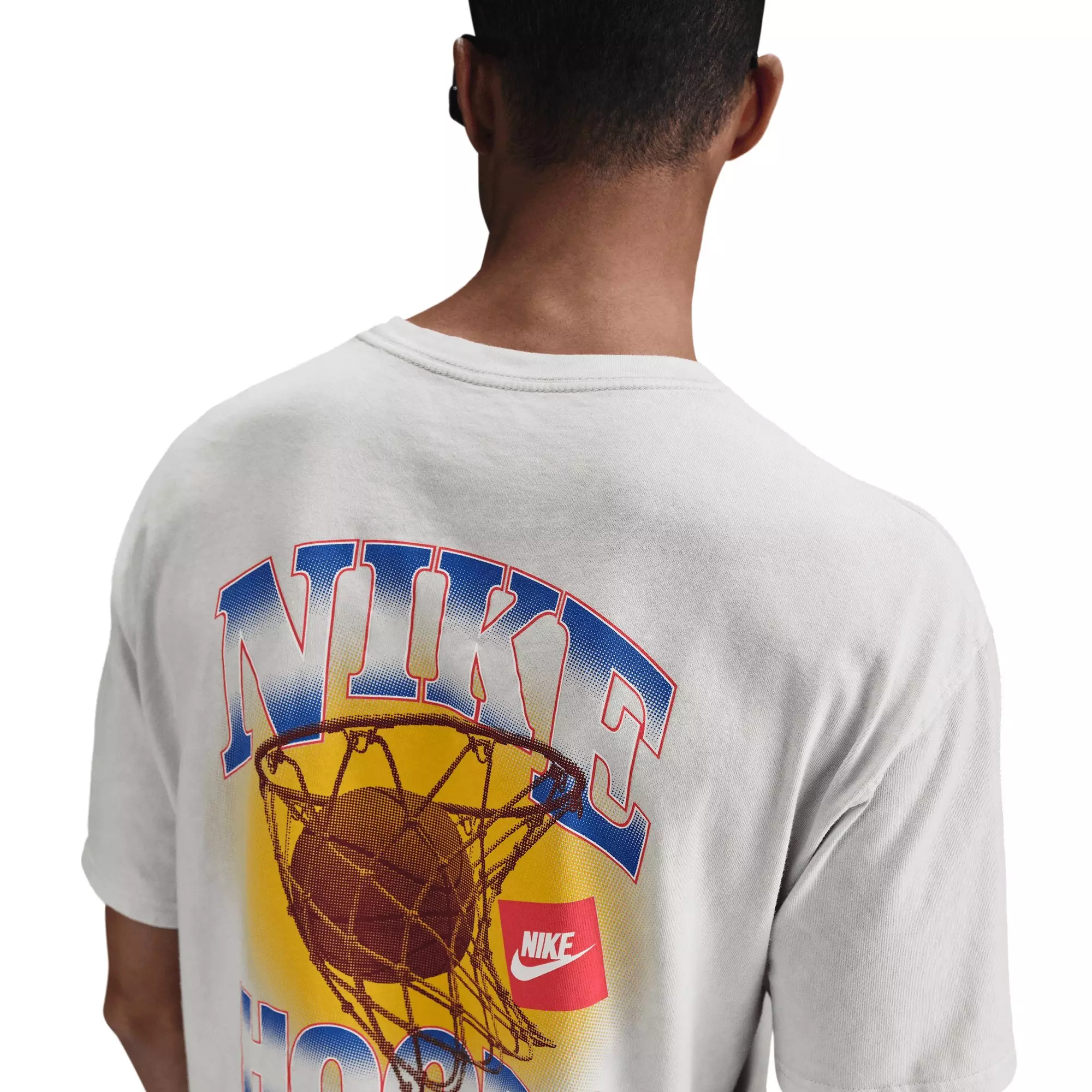 Nike Men's Max90 Basketball Tee - White - GREY