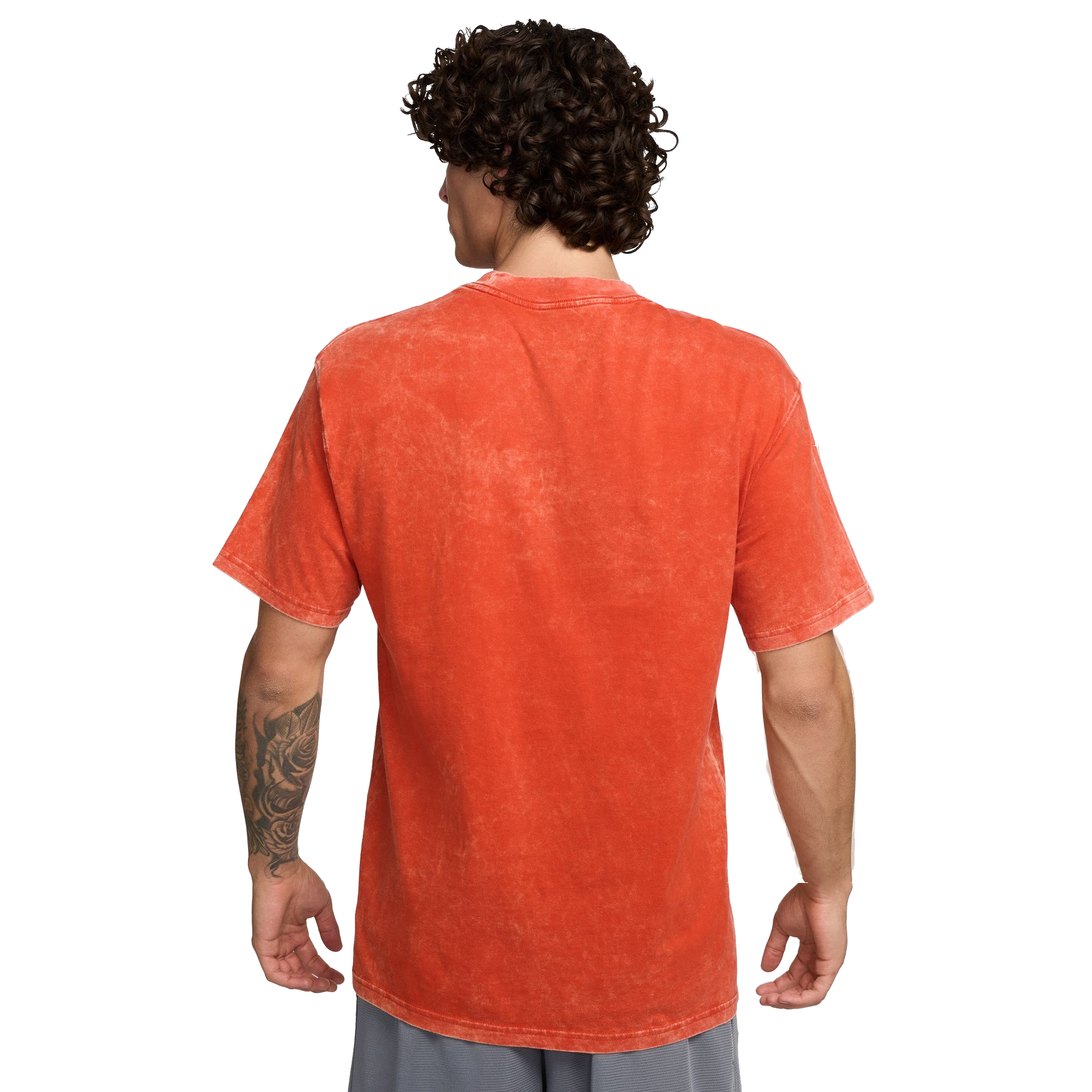 Nike Men's Max90 Basketball Tee-Orange - ORANGE Thumbnail View 2