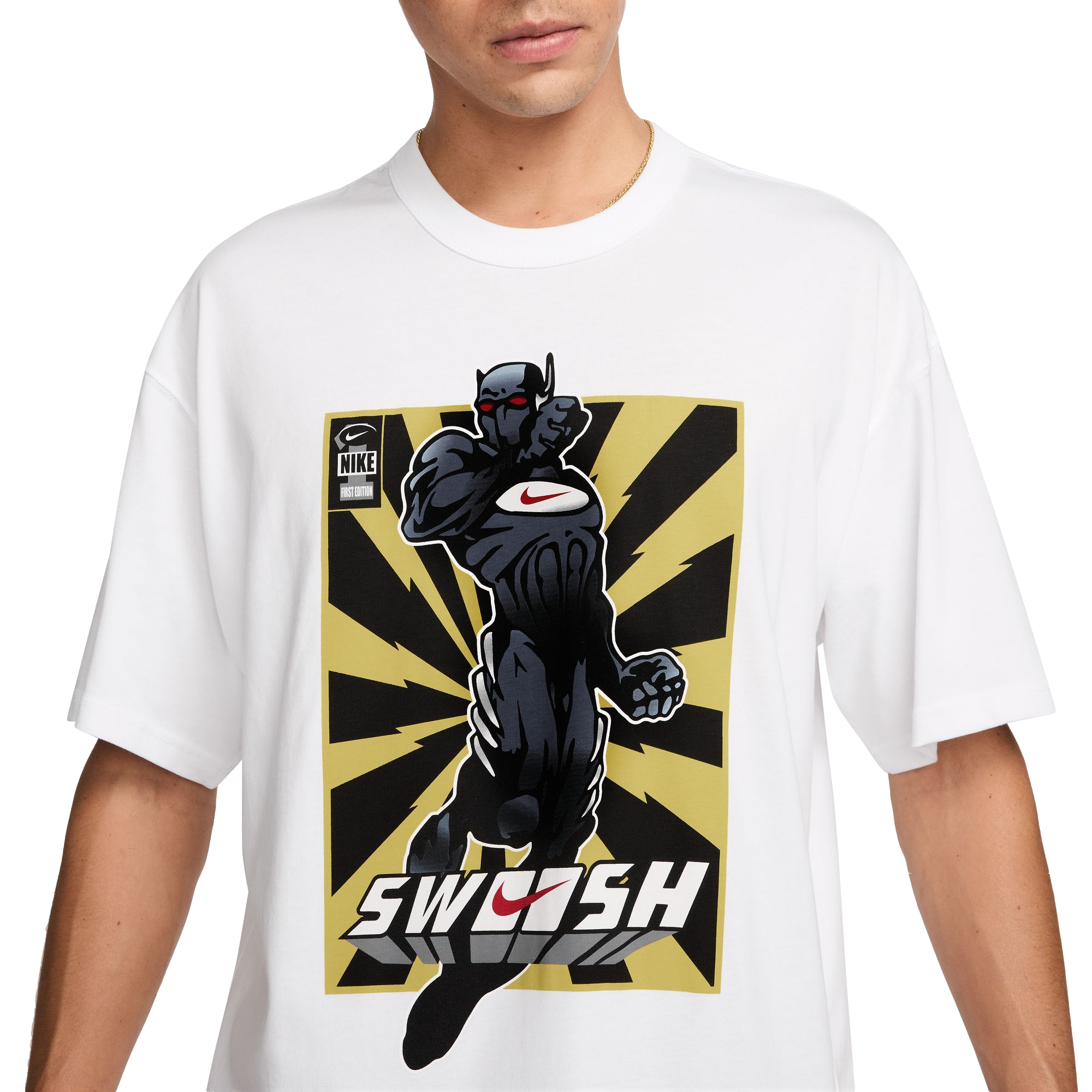 Nike Men's Max90 Fitness Tee - WHITE Thumbnail View 3