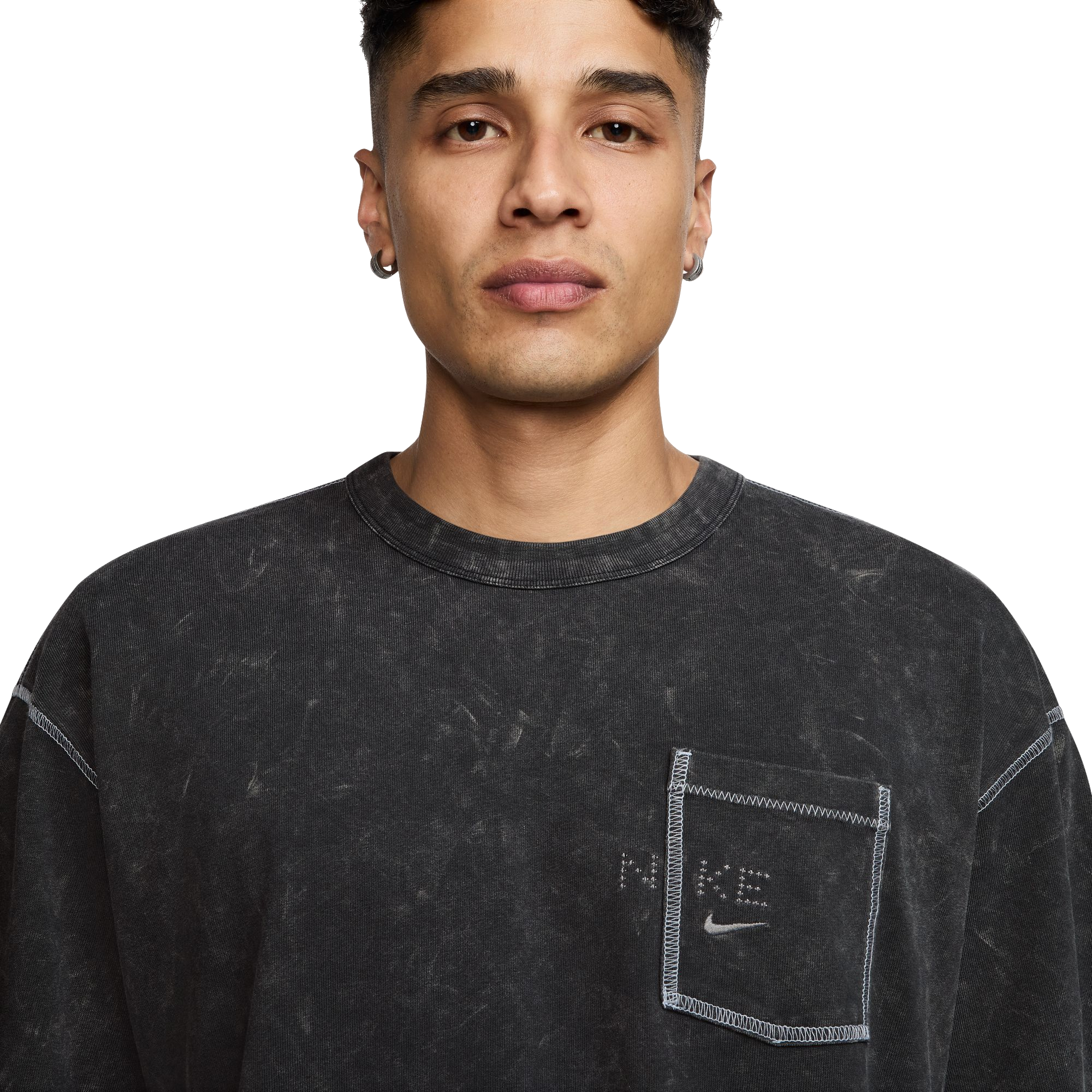 Nike Men's Sportswear Max90 Tee-Grey - GREY Thumbnail View 3