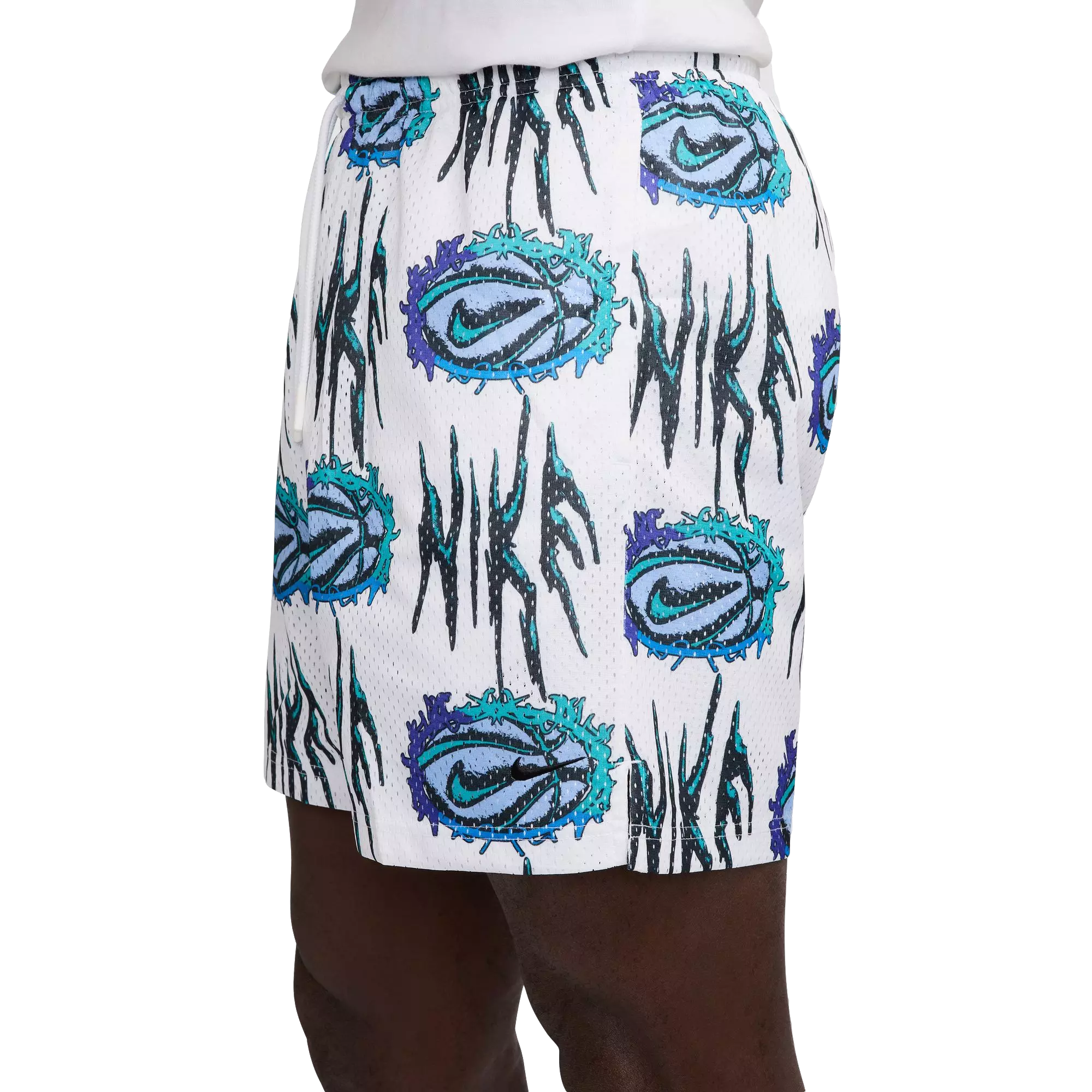 Nike Men's Practice Mesh Dri-FIT 5" Basketball Shorts - White - WHITE