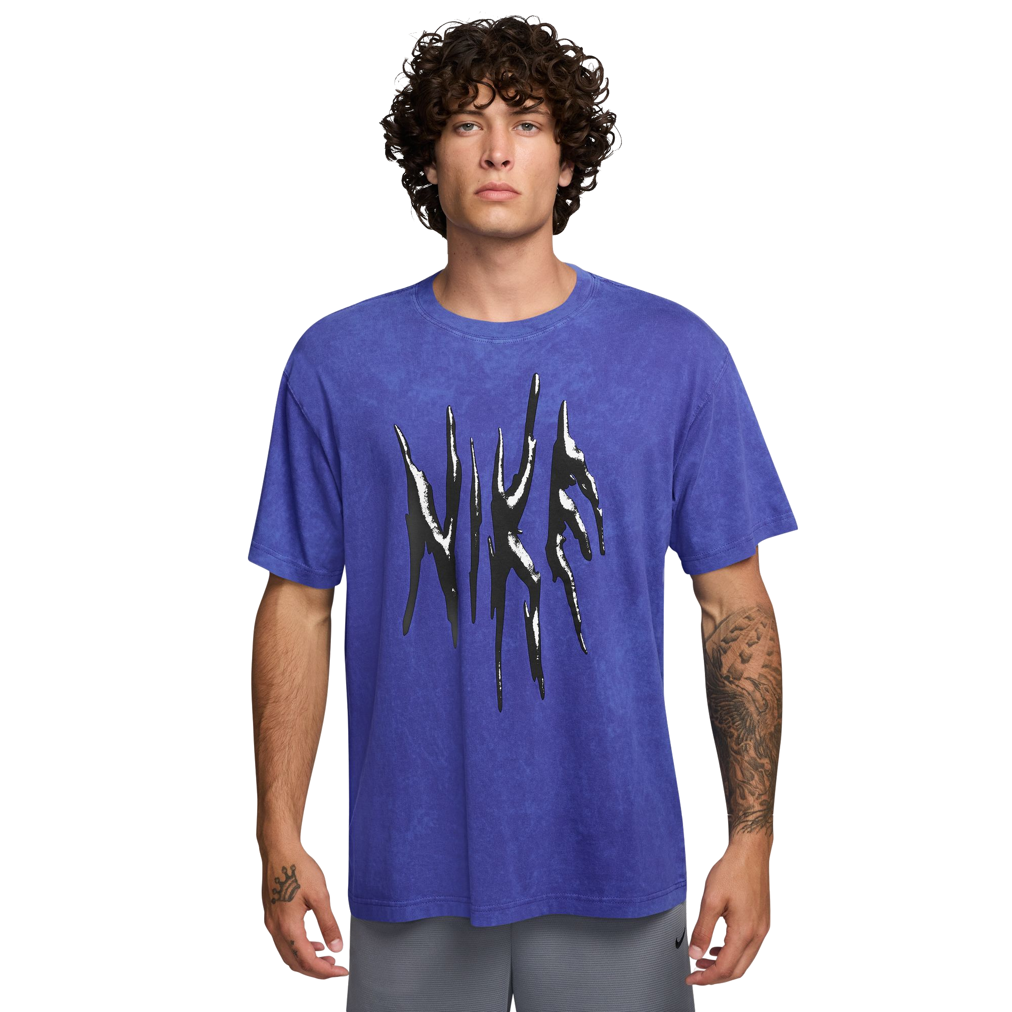 Nike Men's Max90 Basketball Tee - Blue - BLUE Thumbnail View 1