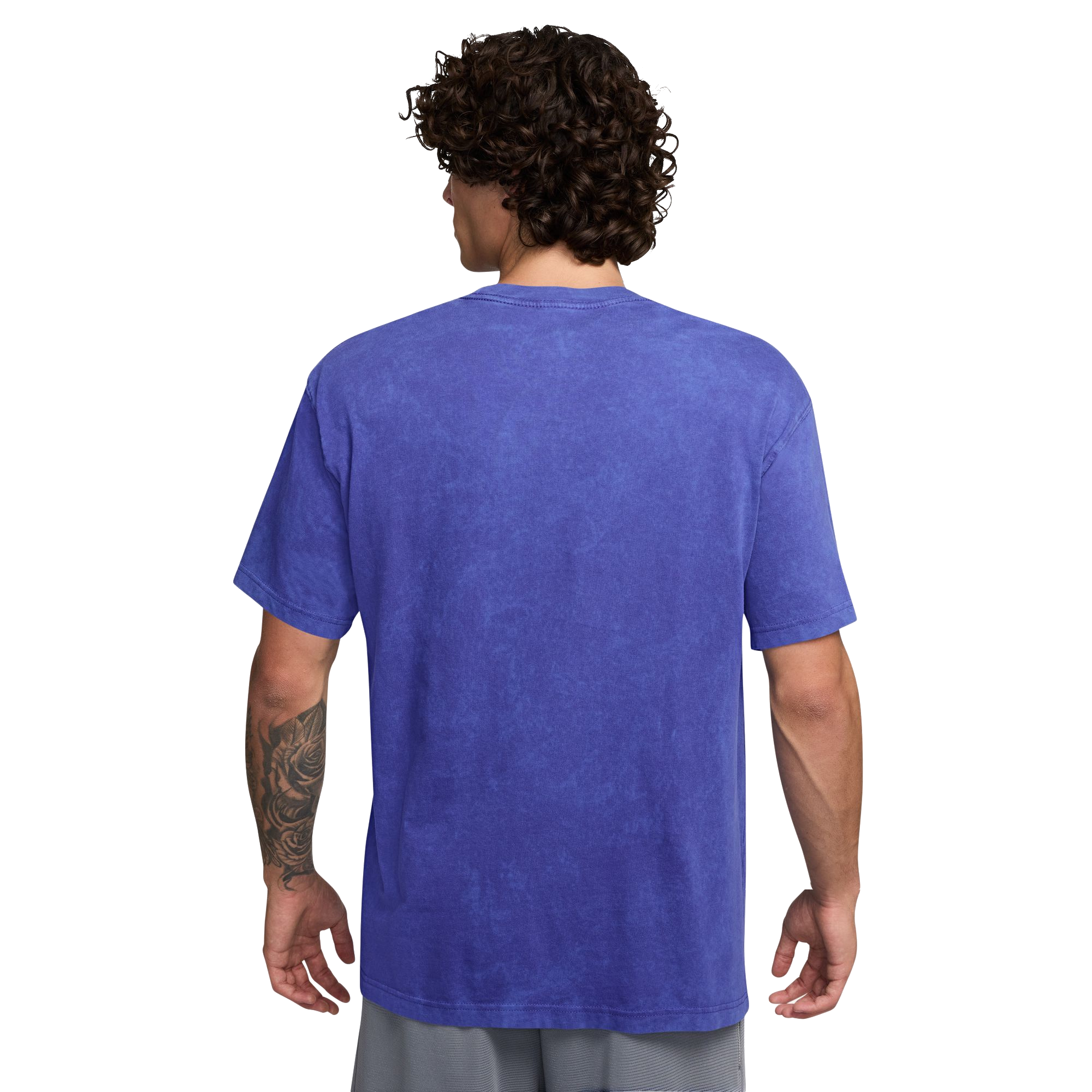 Nike Men's Max90 Basketball Tee-Blue - BLUE Thumbnail View 2