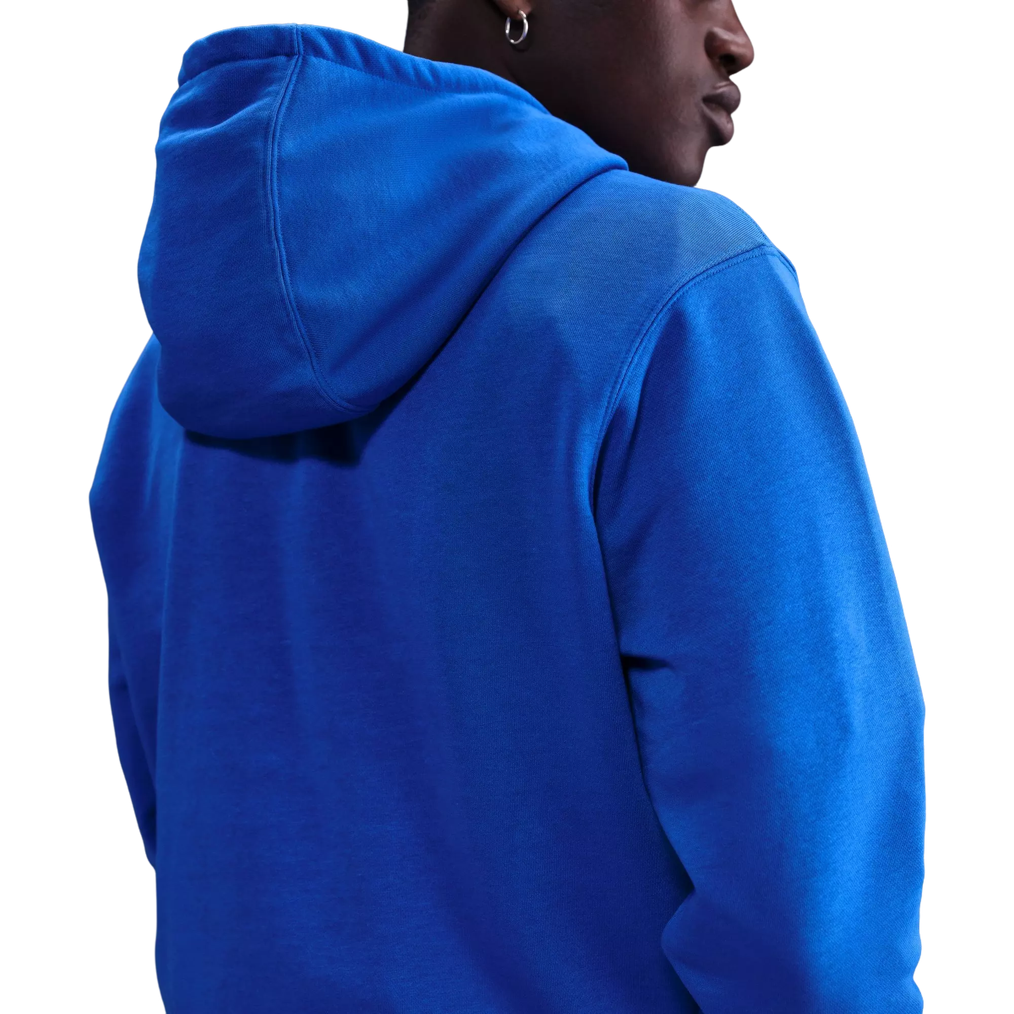 Nike Men's Club French Terry Pullover Hoodie - BLUE