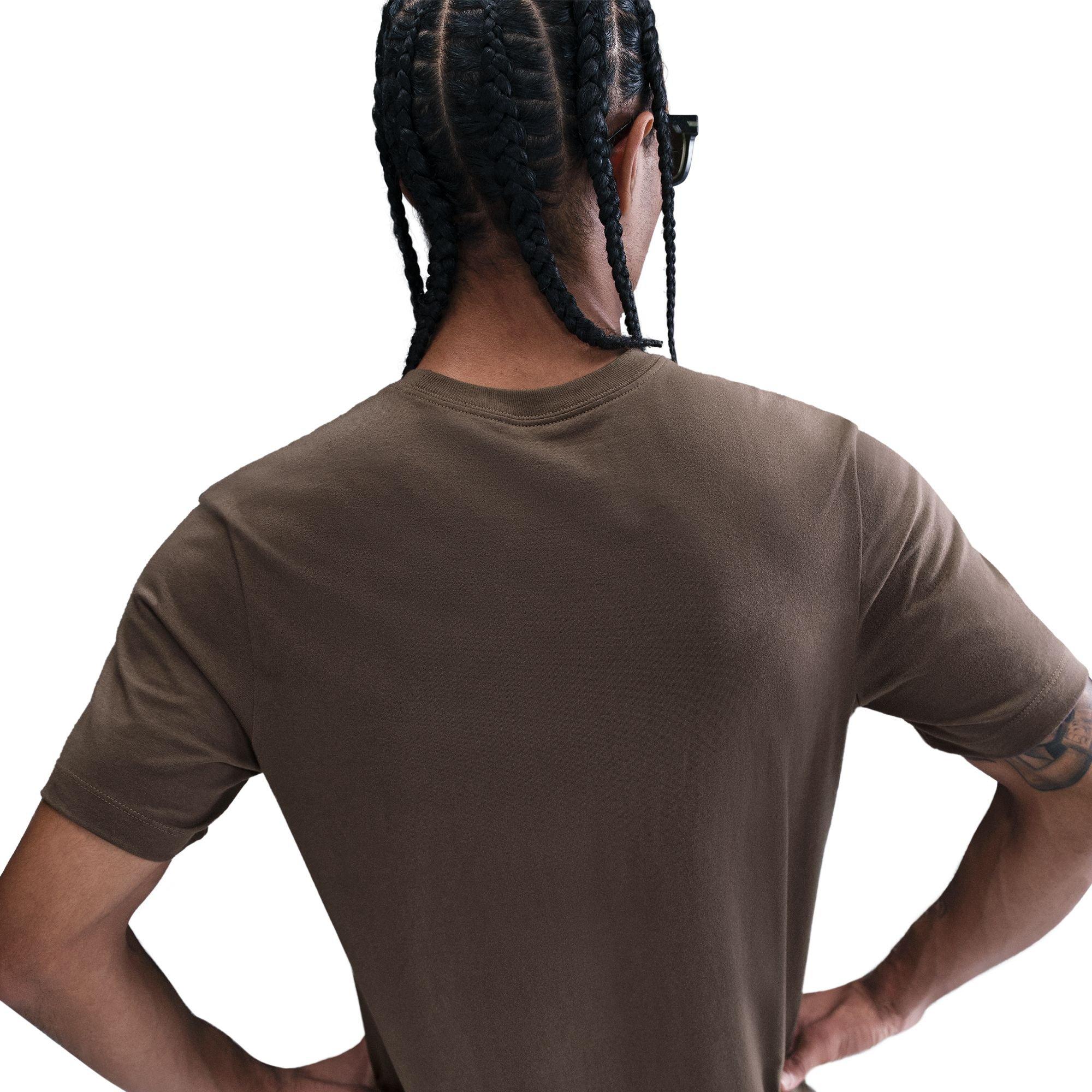 Nike Men's Sportswear Victory Graphic Tee-Brown - BROWN Thumbnail View 4