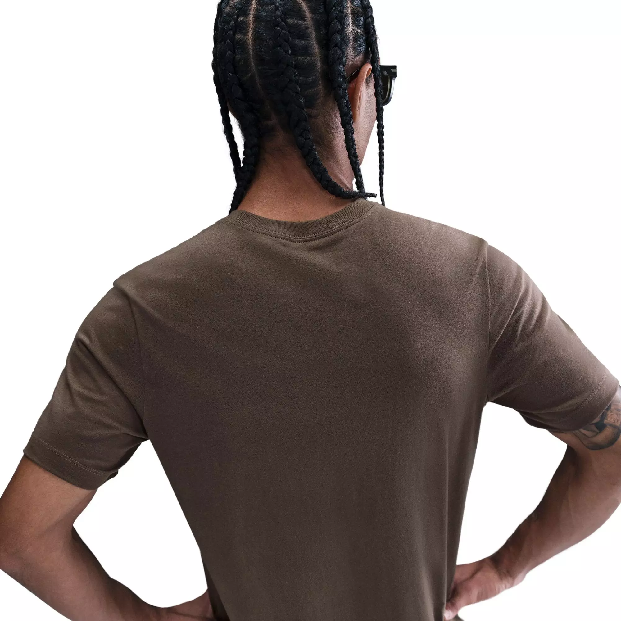 Nike Men's Sportswear Victory Graphic Tee-Brown - BROWN