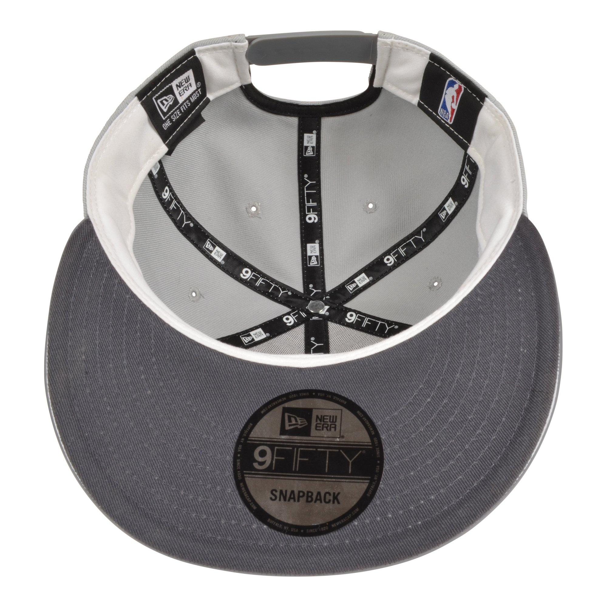 New Era Chicago Bulls 9FIFTY Cool Grey 1X Snapback Hat-Grey